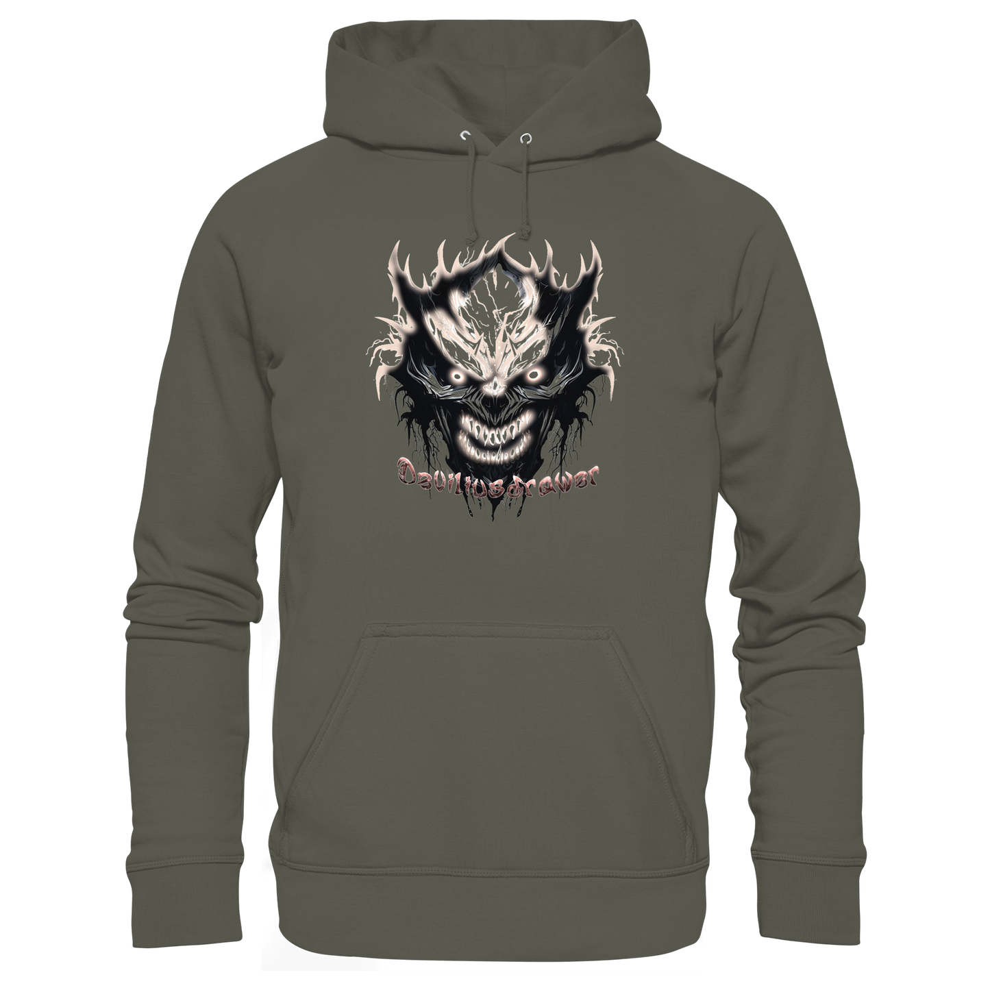 Deviliusdrawer Crazy Glow Devil - Organic Basic Hoodie