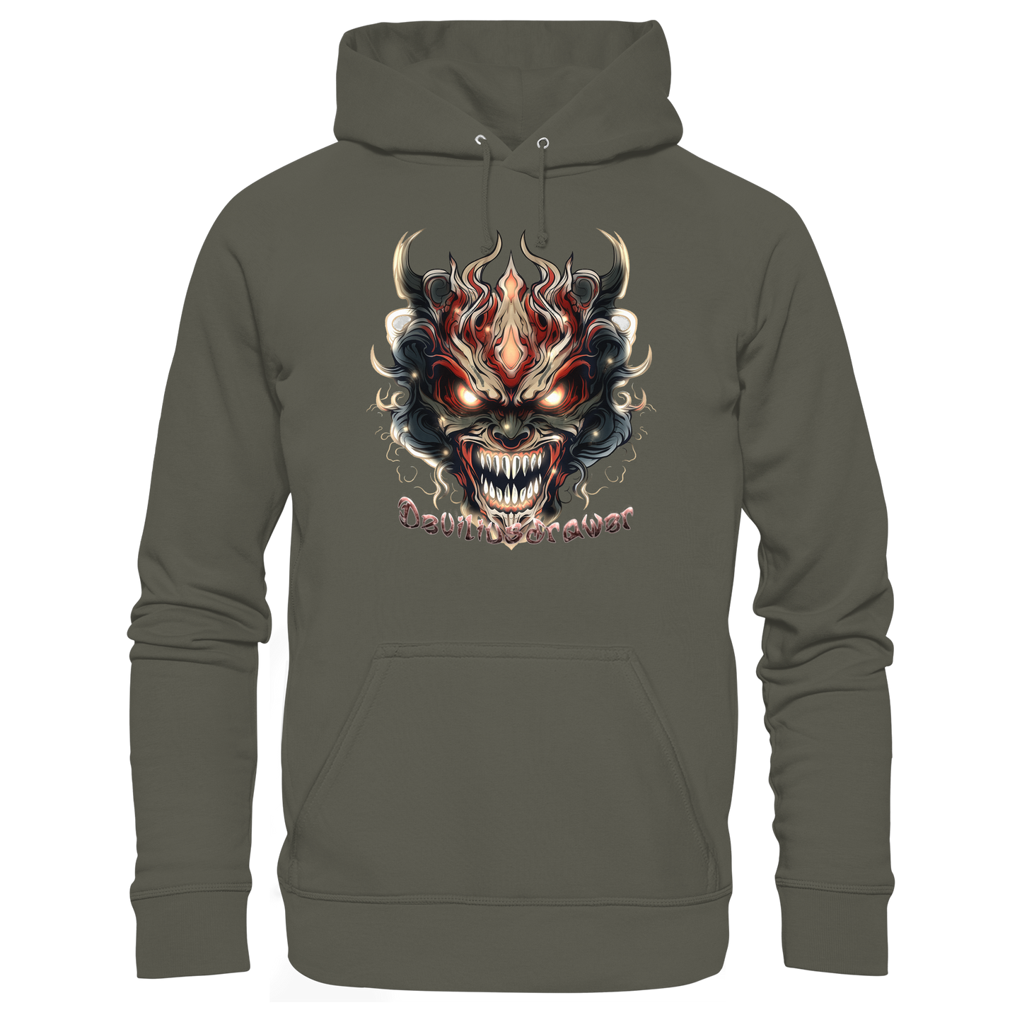 Deviliusdrawer Evil Vamp Mask - Organic Basic Hoodie