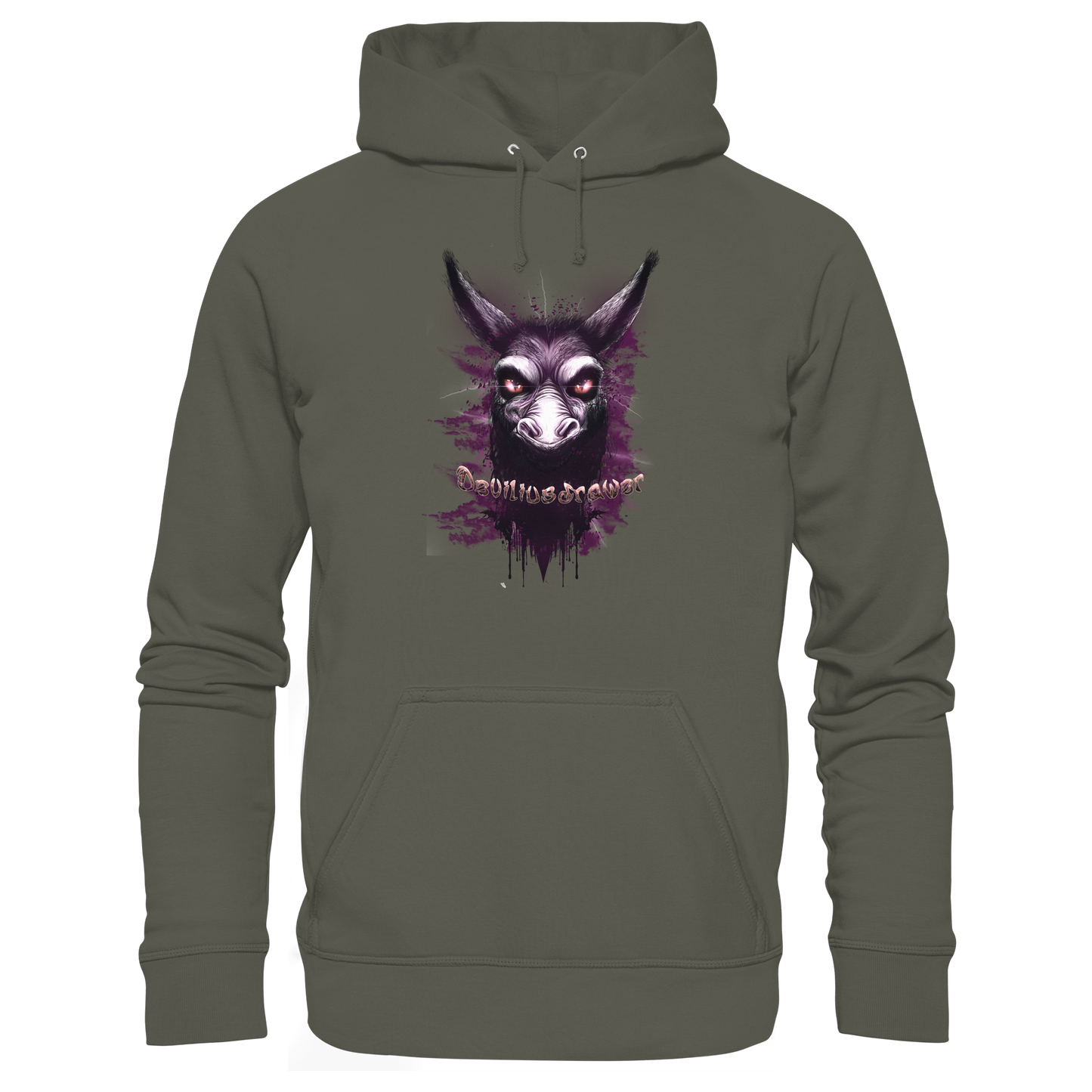 Deviliusdrawer Purple Donkey - Organic Basic Hoodie