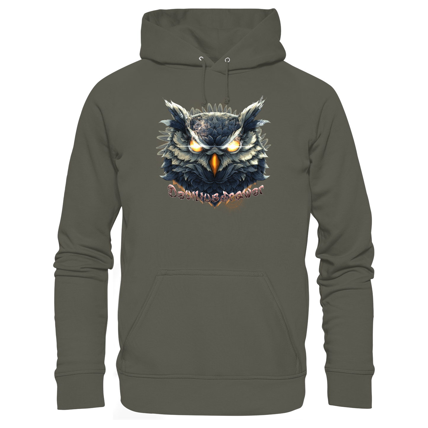 Deviliusdrawer Dark Fire Owl - Organic Basic Hoodie