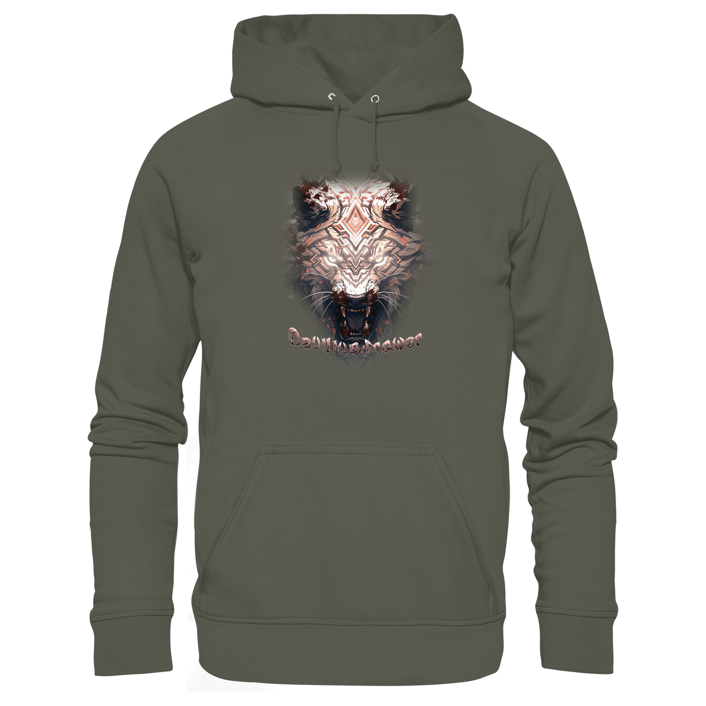 Deviliusdrawer Gold Metal Tiger - Organic Basic Hoodie