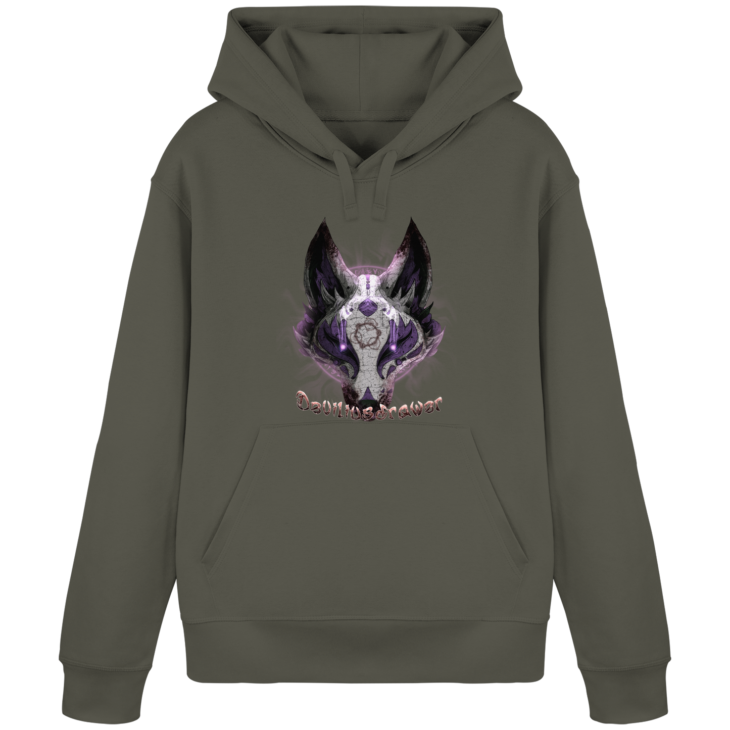 Deviliusdrawer Dark Kitsune - Organic Basic Hoodie