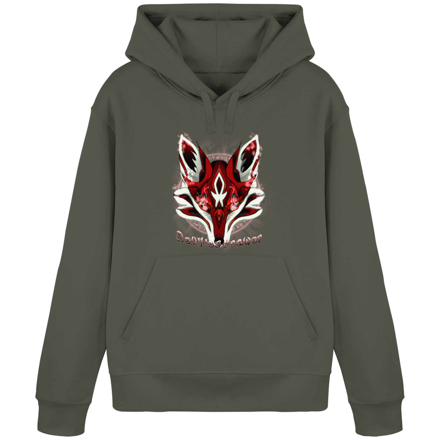 Deviliusdrawer Red Eyed Fox - Organic Basic Hoodie