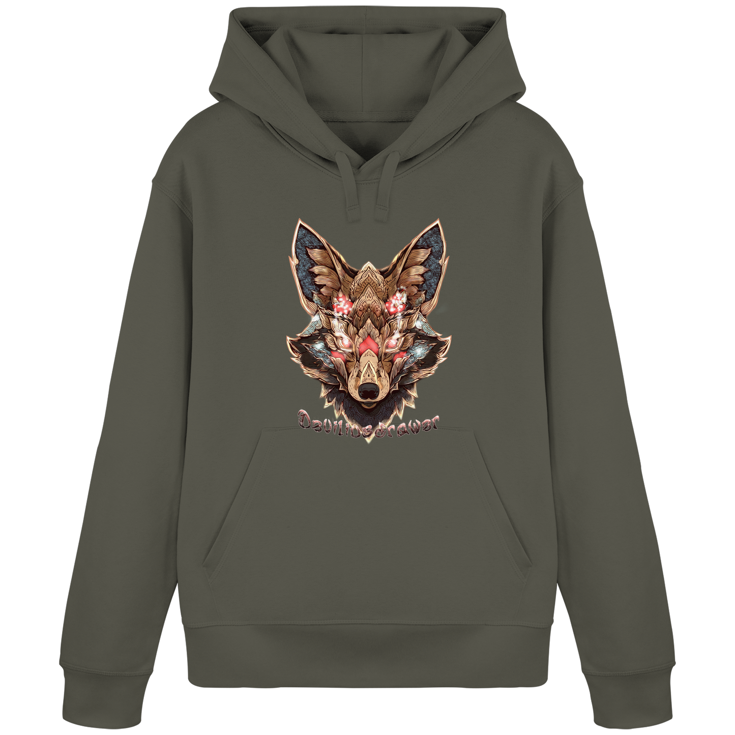 Deviliusdrawer Cristal Kitsune - Organic Basic Hoodie