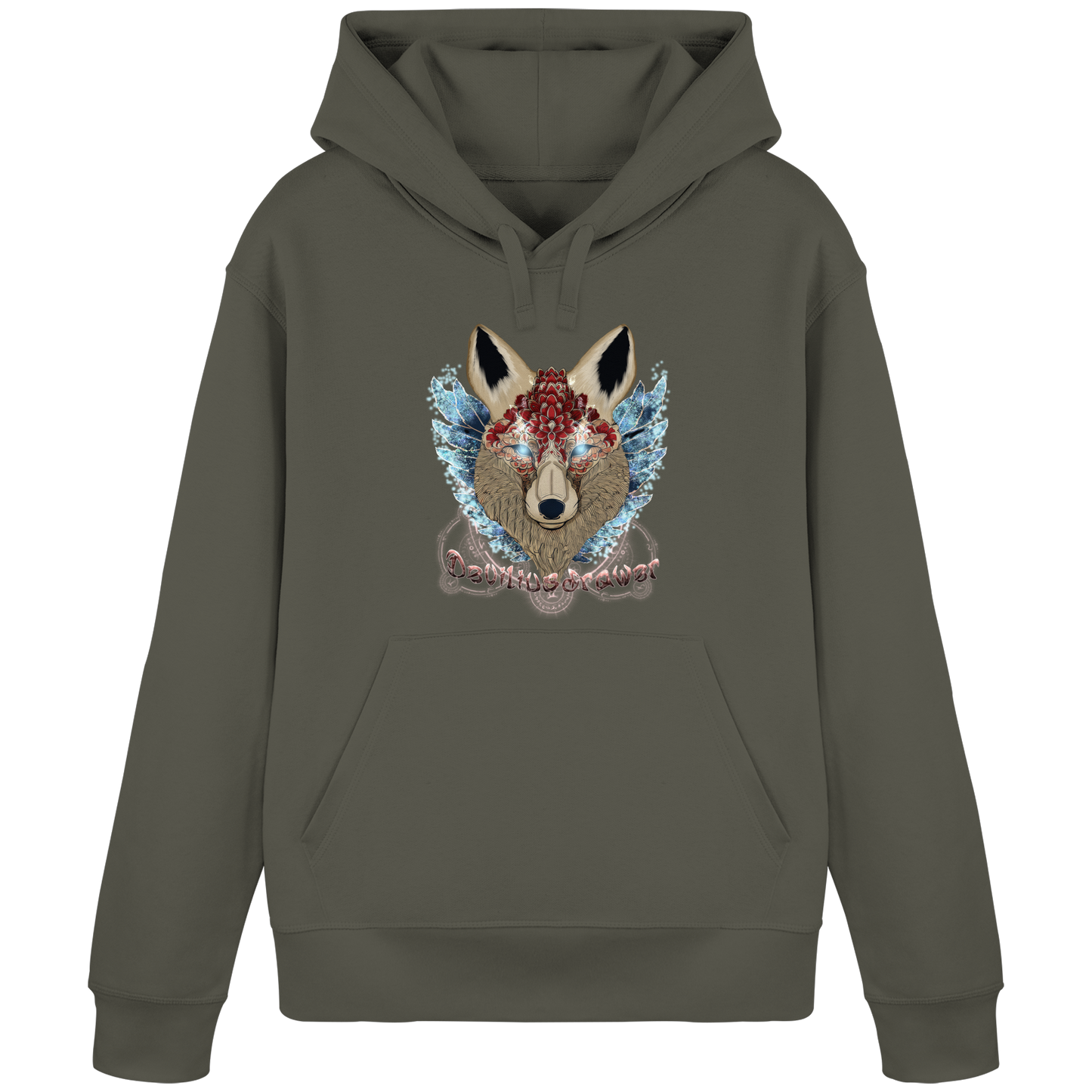 Deviliusdrawer Diamond Kitsune - Organic Basic Hoodie