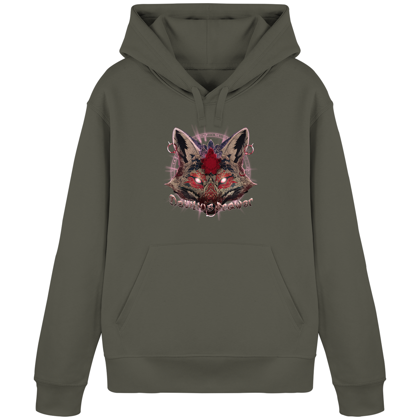 Deviliusdrawer Demon Kitsune - Organic Basic Hoodie