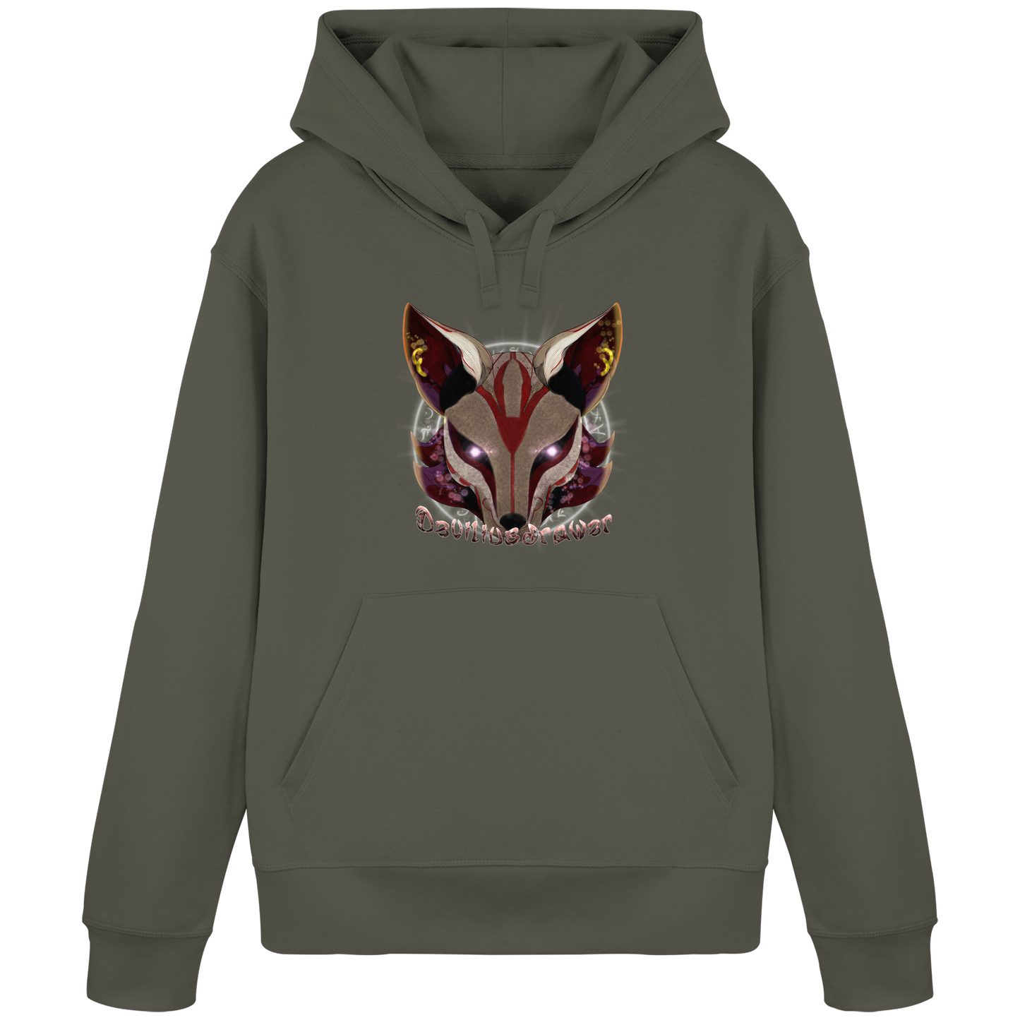 Deviliusdrawer Magic Kitsune - Organic Basic Hoodie