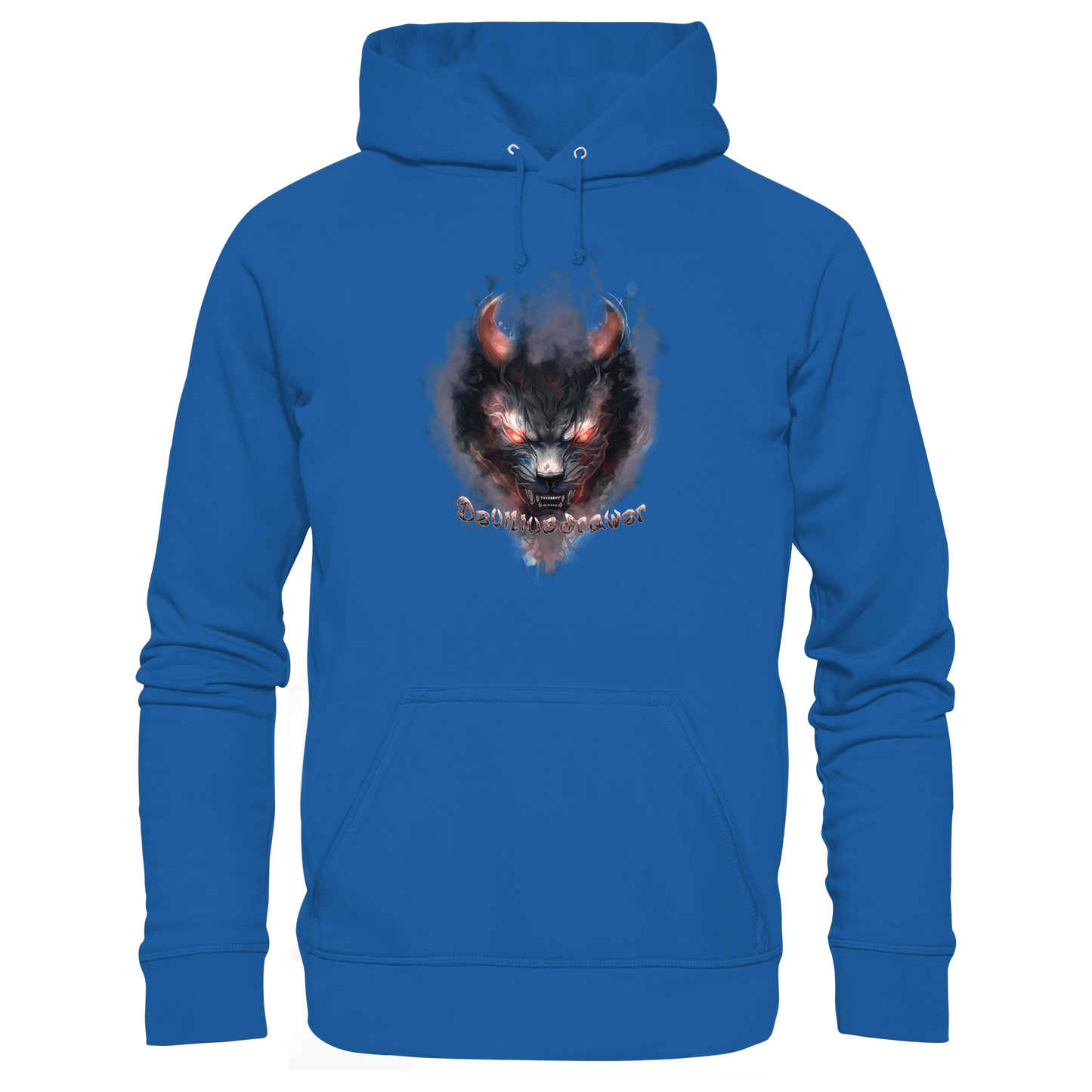 Deviliusdrawer Red Smoked Cat - Organic Basic Hoodie