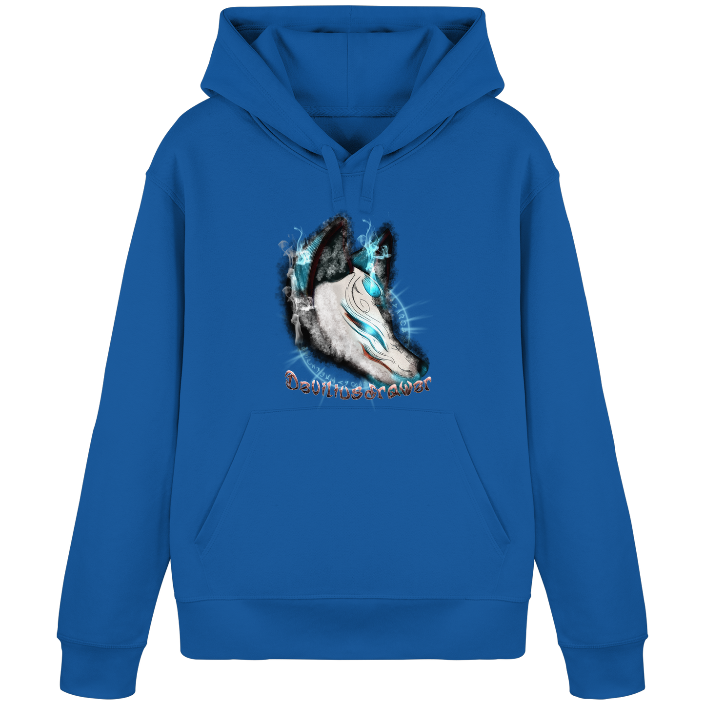 Deviliusdrawer Darkness Kitsune - Organic Basic Hoodie