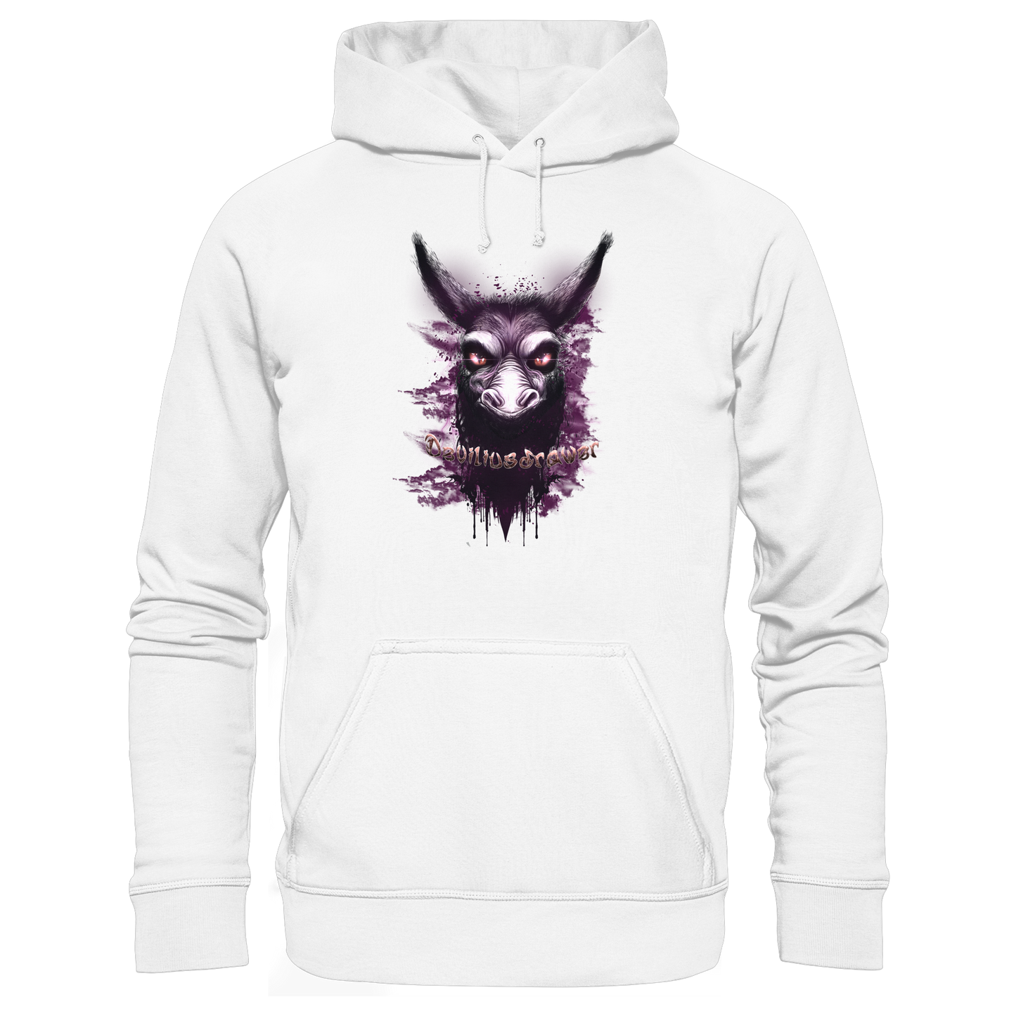 Deviliusdrawer Purple Donkey - Organic Basic Hoodie