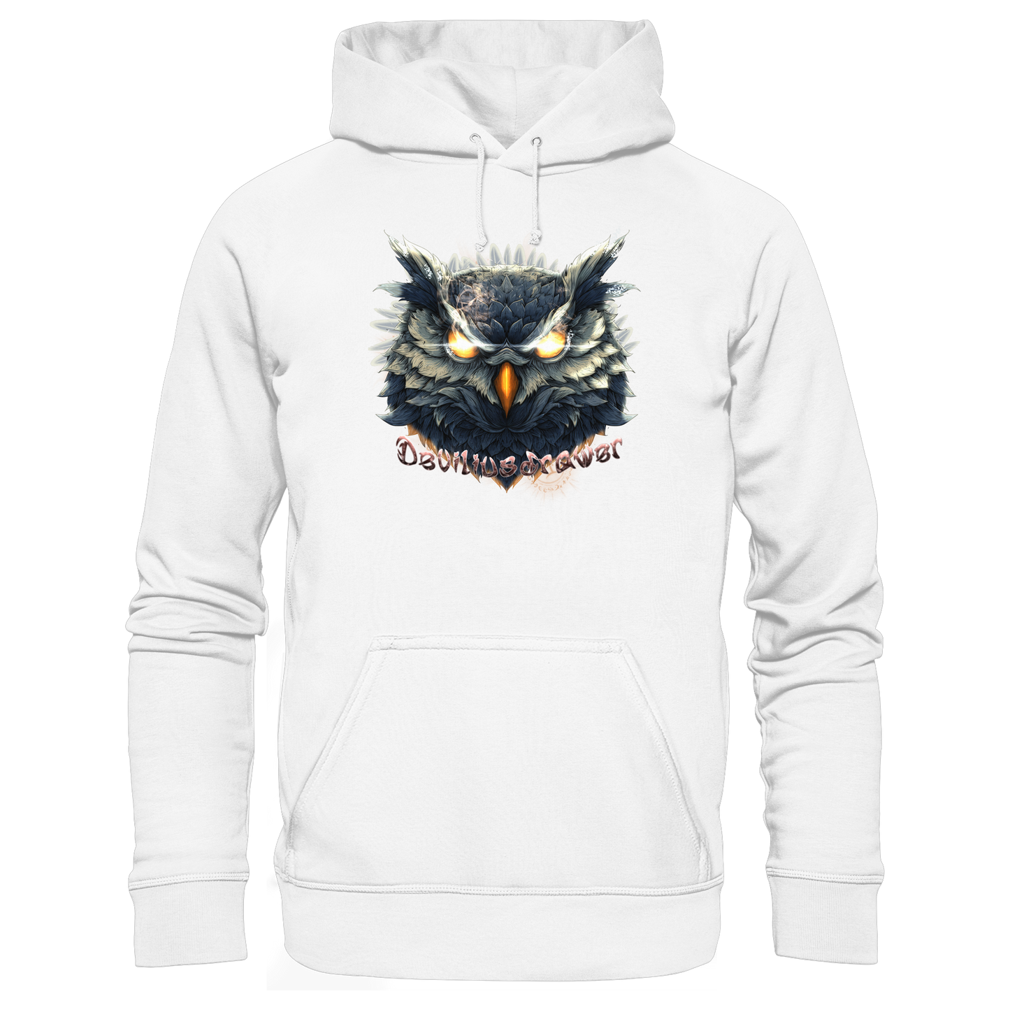 Deviliusdrawer Dark Fire Owl - Organic Basic Hoodie