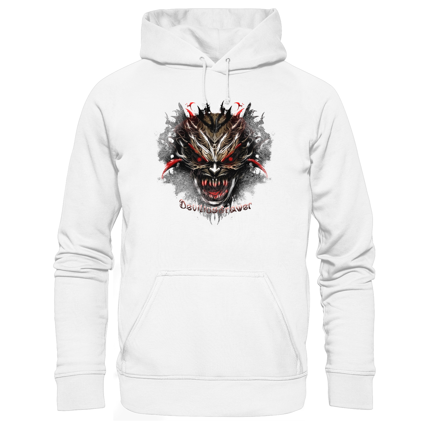 Deviliusdrawer Dark Redeyed Devil - Organic Basic Hoodie