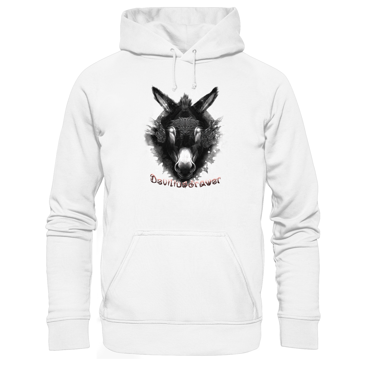 Deviliusdrawer Glowing Donkey - Organic Basic Hoodie
