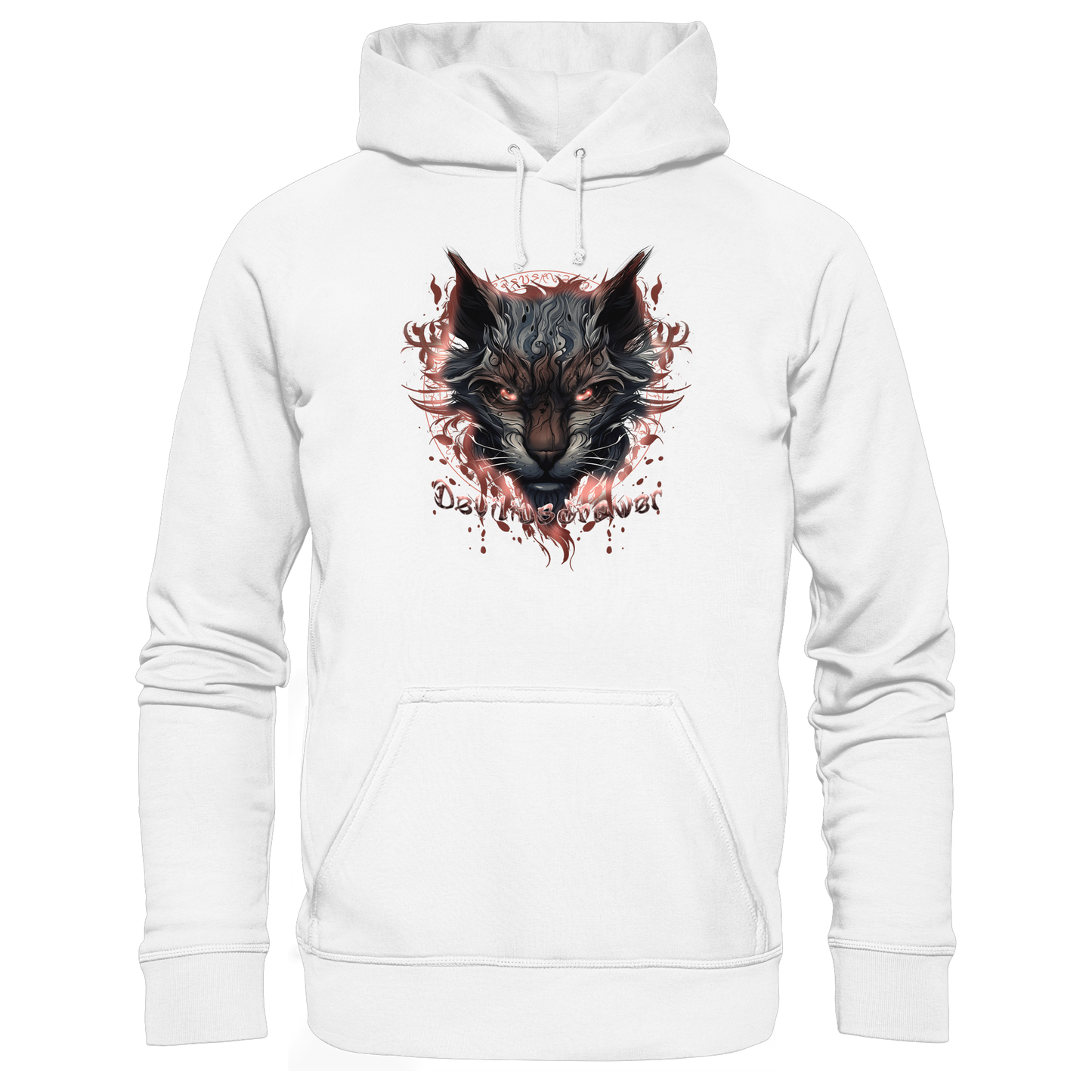 Deviliusdrawer Devil Cat - Organic Basic Hoodie