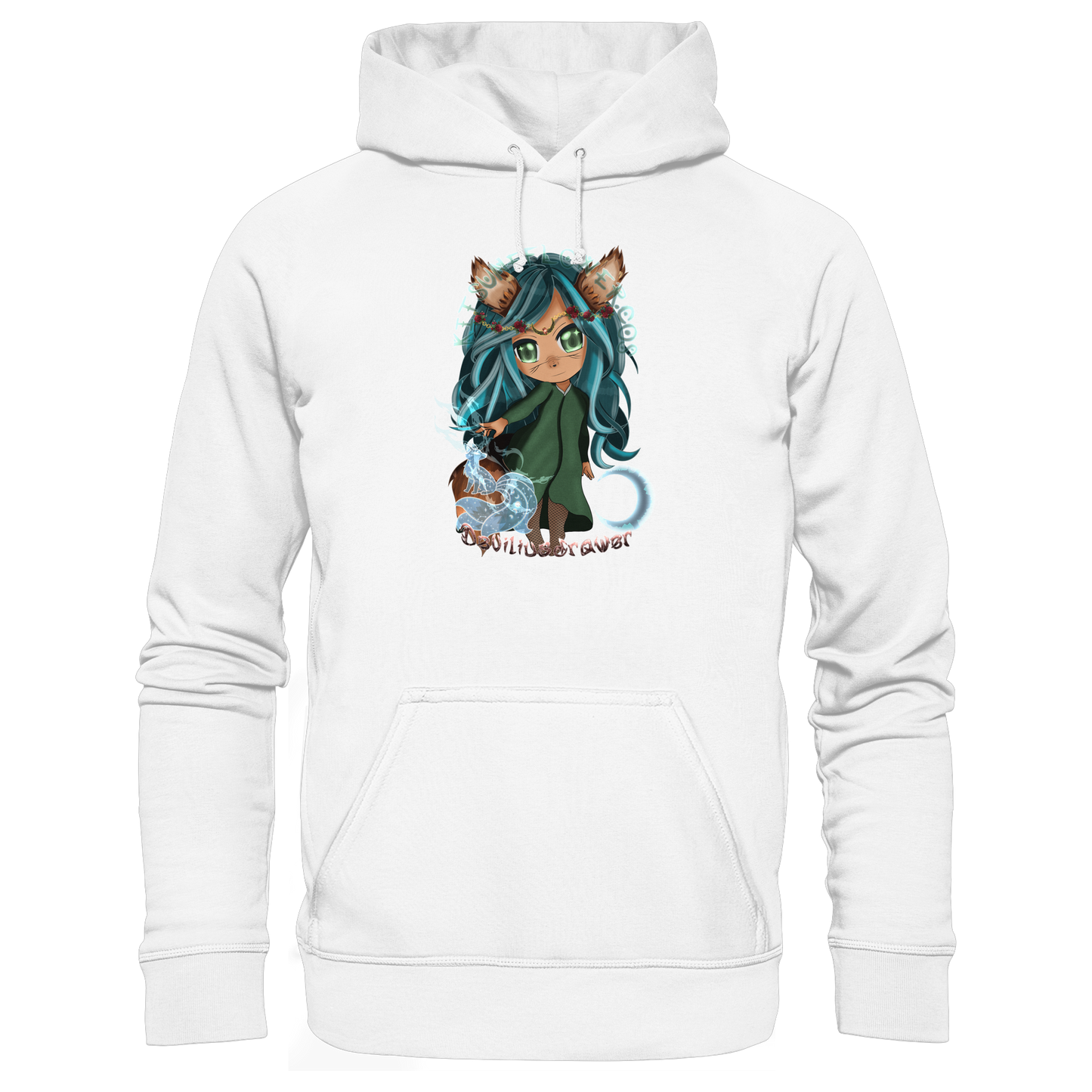 Deviliusdrawer Kitsuneflower - Organic Basic Hoodie