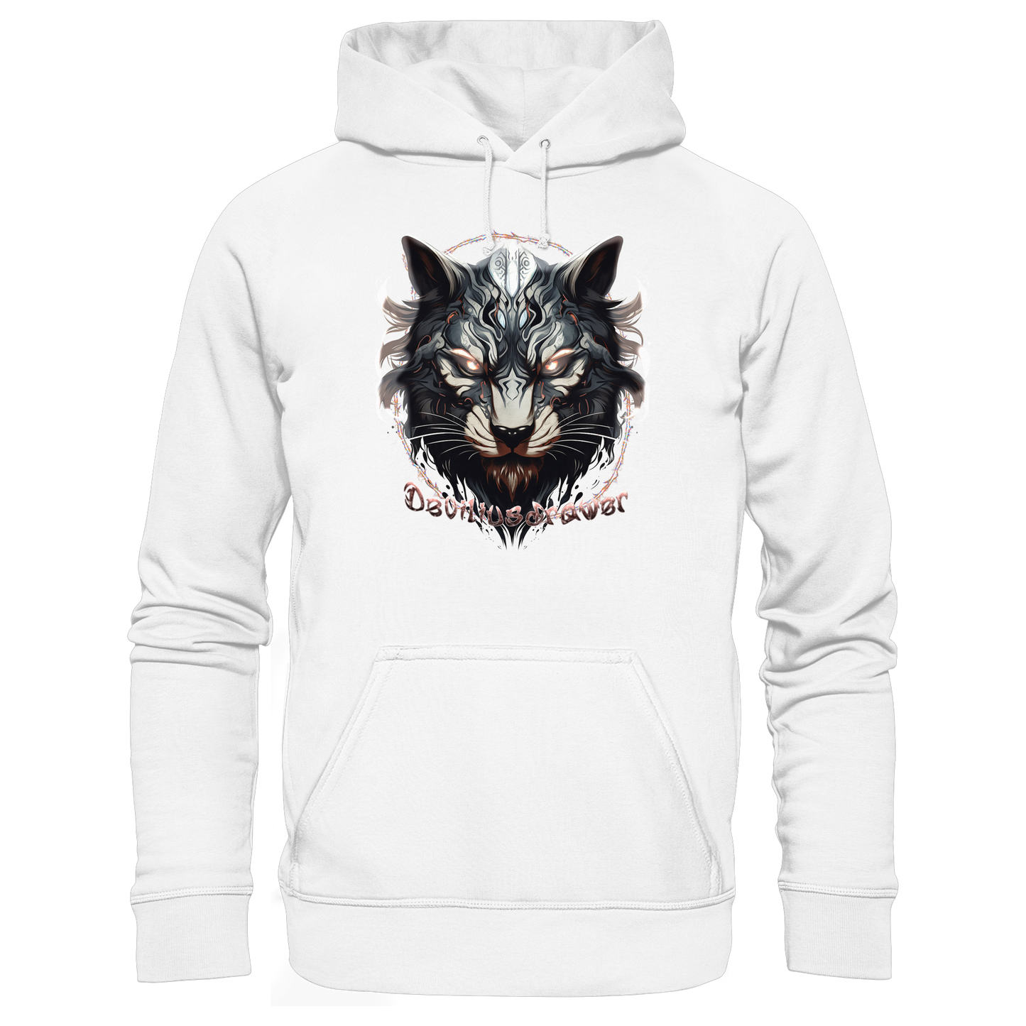Deviliusdrawer Wolfcat - Organic Basic Hoodie