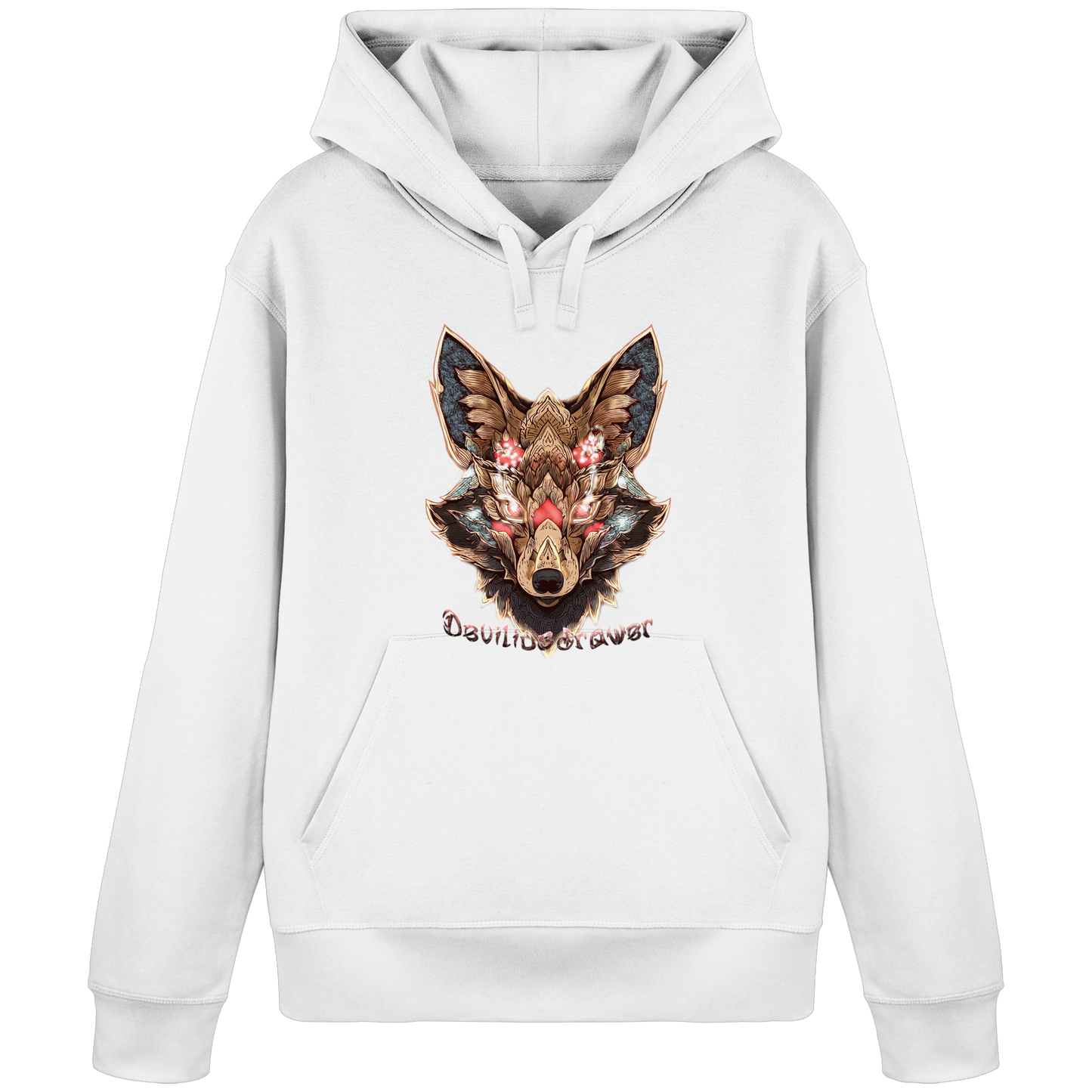 Deviliusdrawer Cristal Kitsune - Organic Basic Hoodie