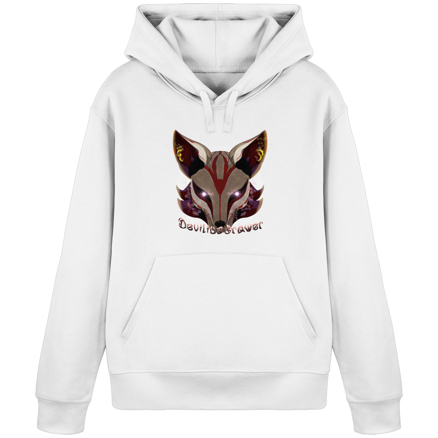 Deviliusdrawer Magic Kitsune - Organic Basic Hoodie