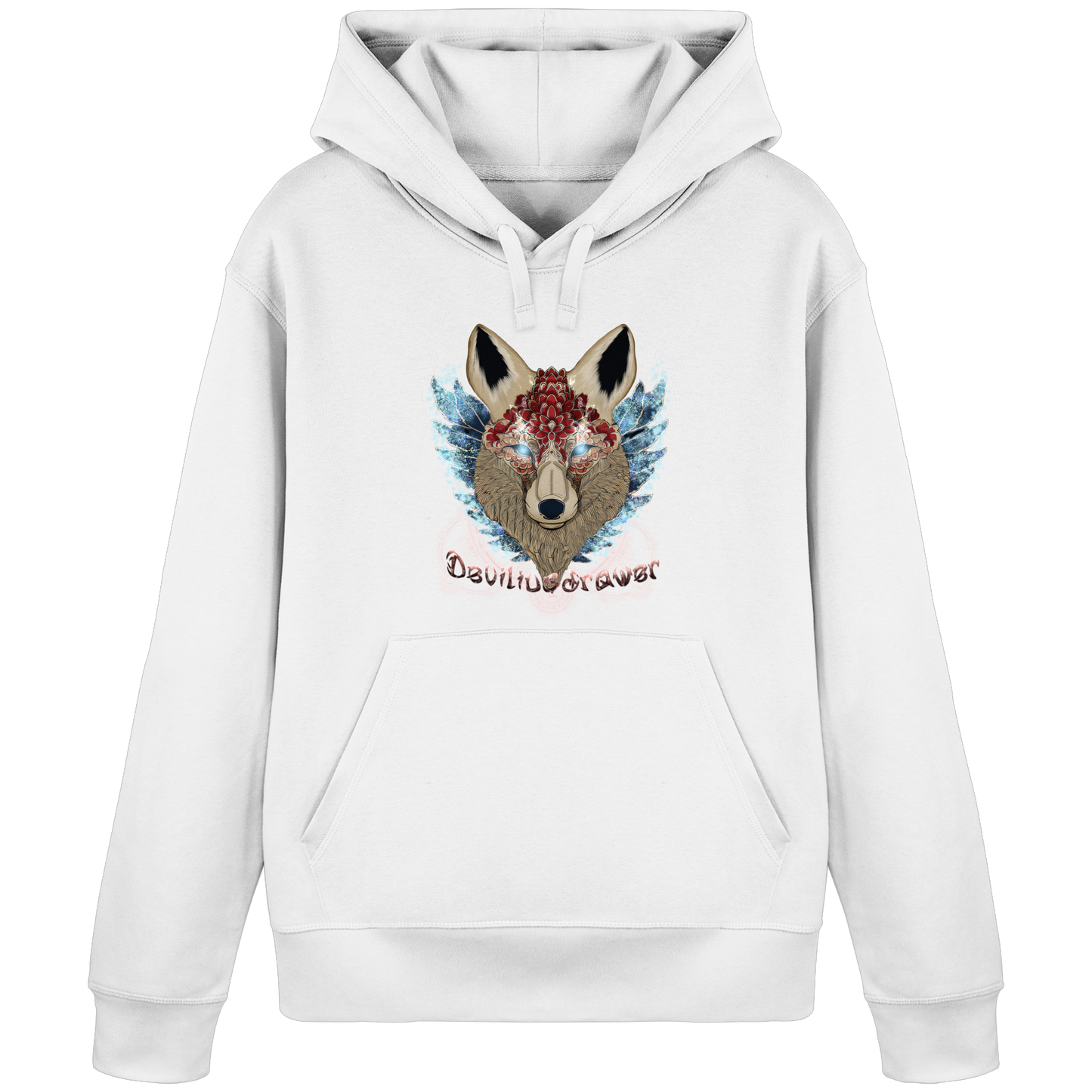 Deviliusdrawer Diamond Kitsune - Organic Basic Hoodie