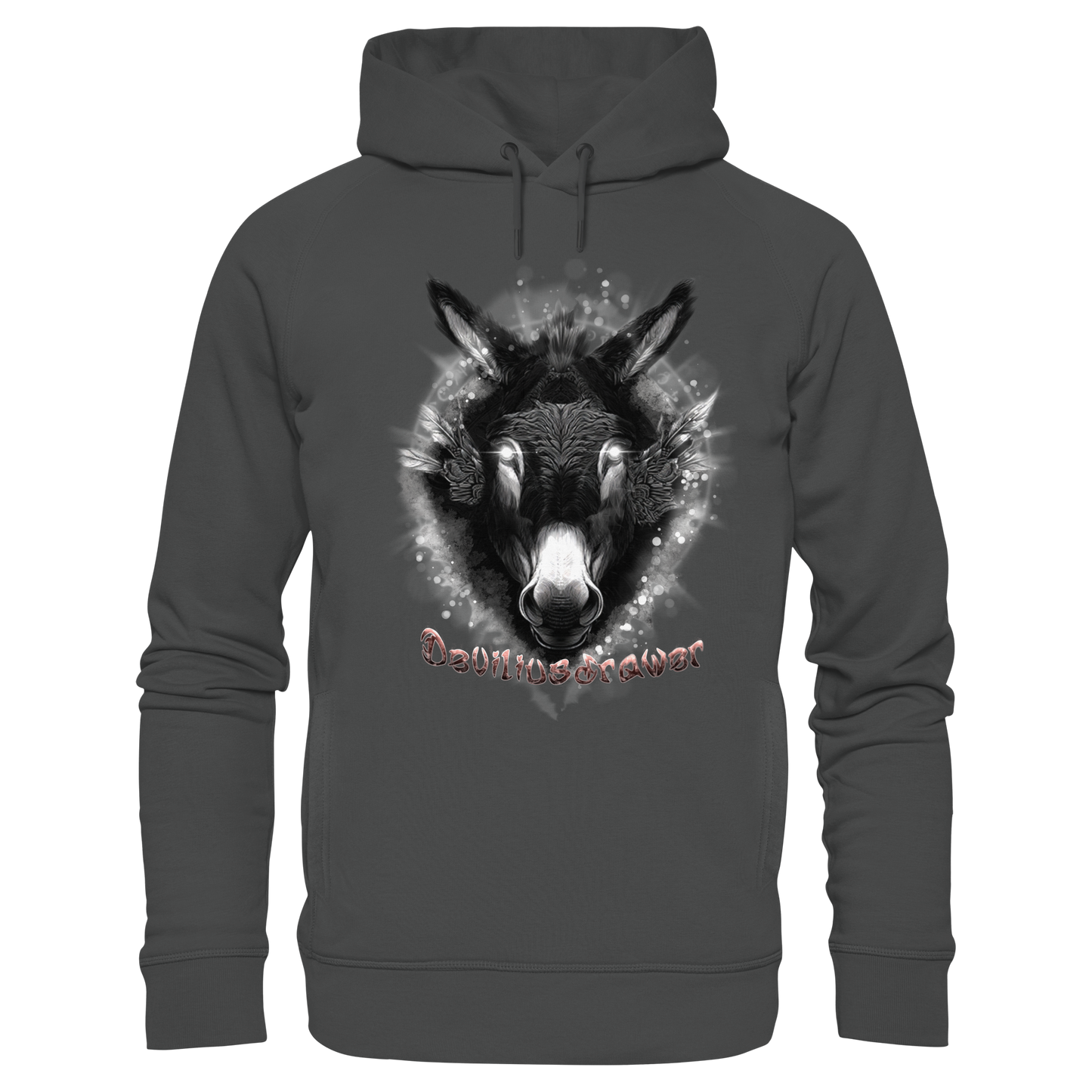 Deviliusdrawer Glowing Donkey - Organic Fashion Hoodie