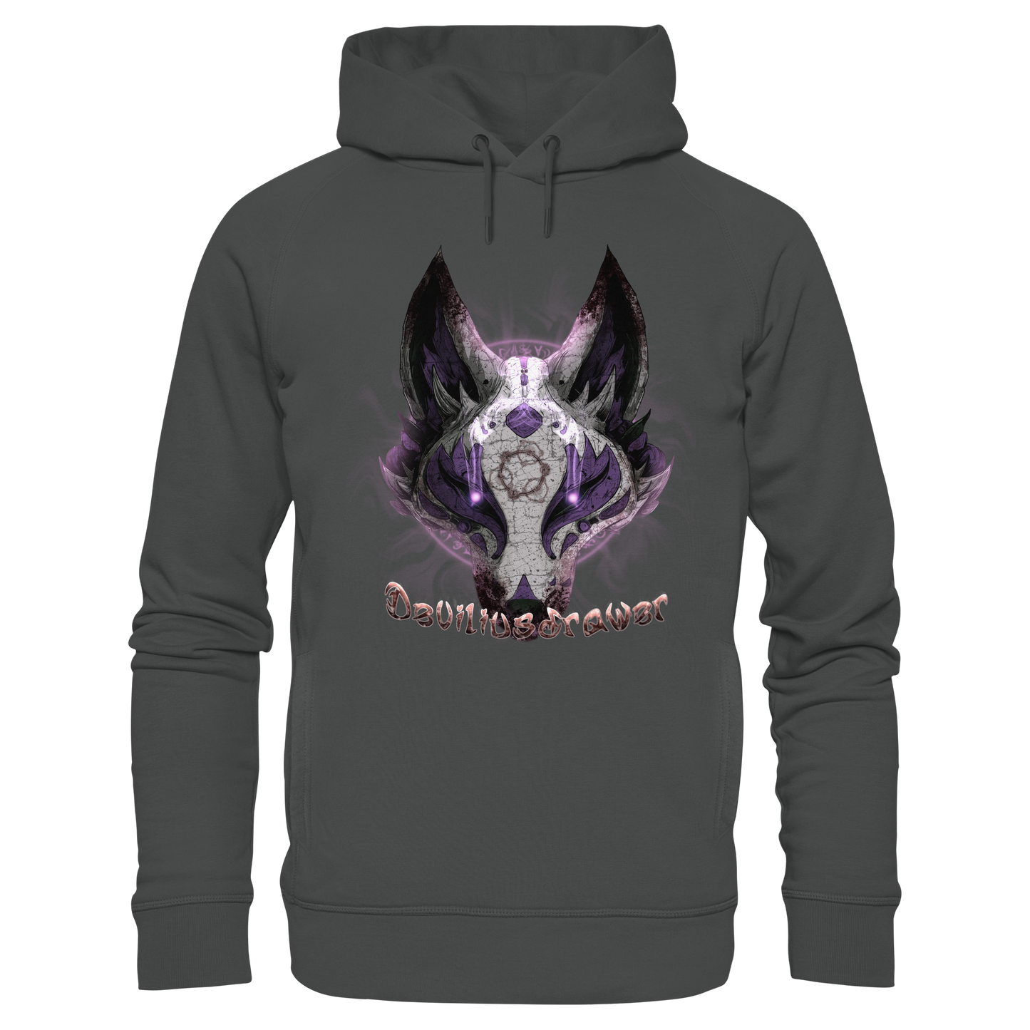 Deviliusdrawer Dark Kitsune - Organic Fashion Hoodie