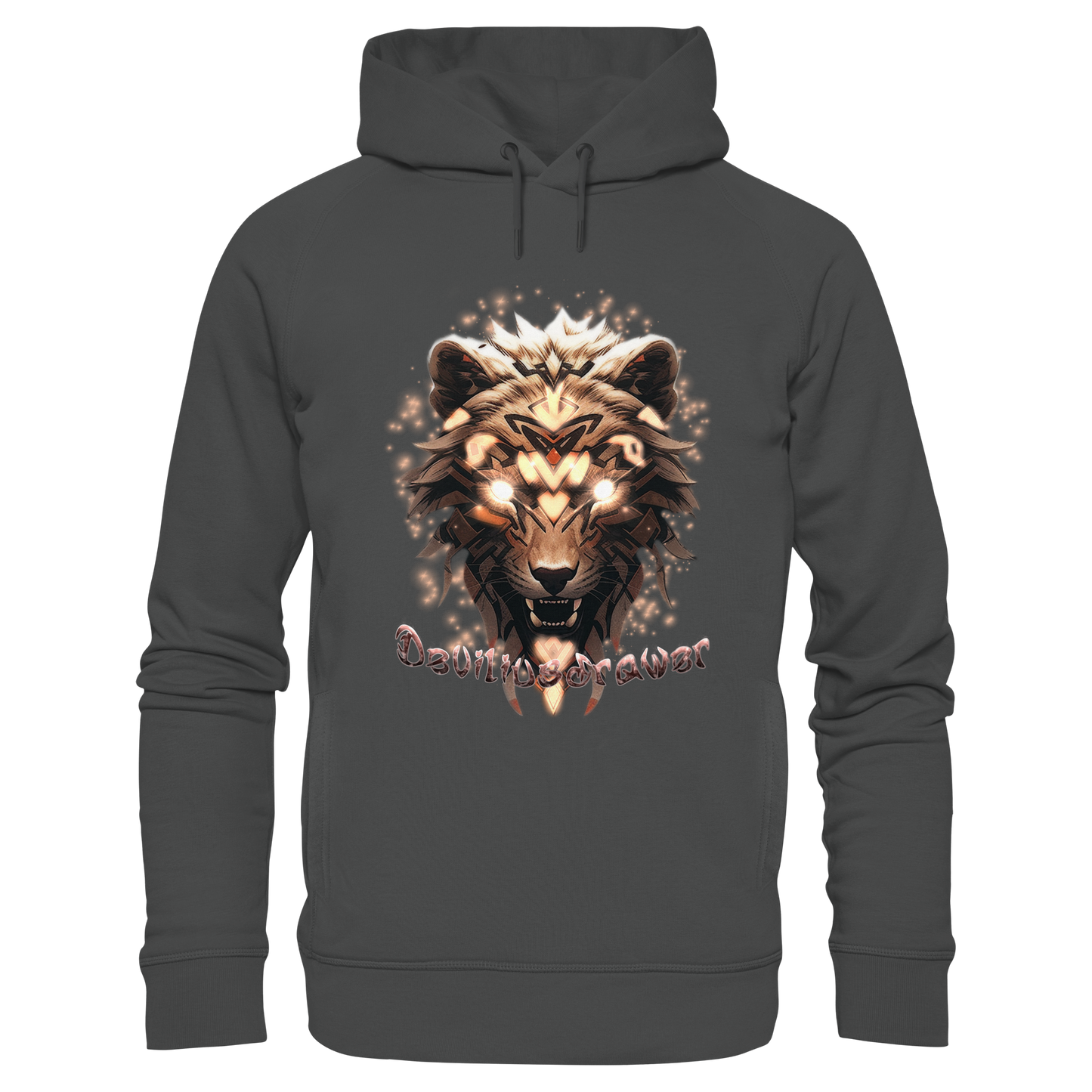 Deviliusdrawer Gold Weartiger - Organic Fashion Hoodie