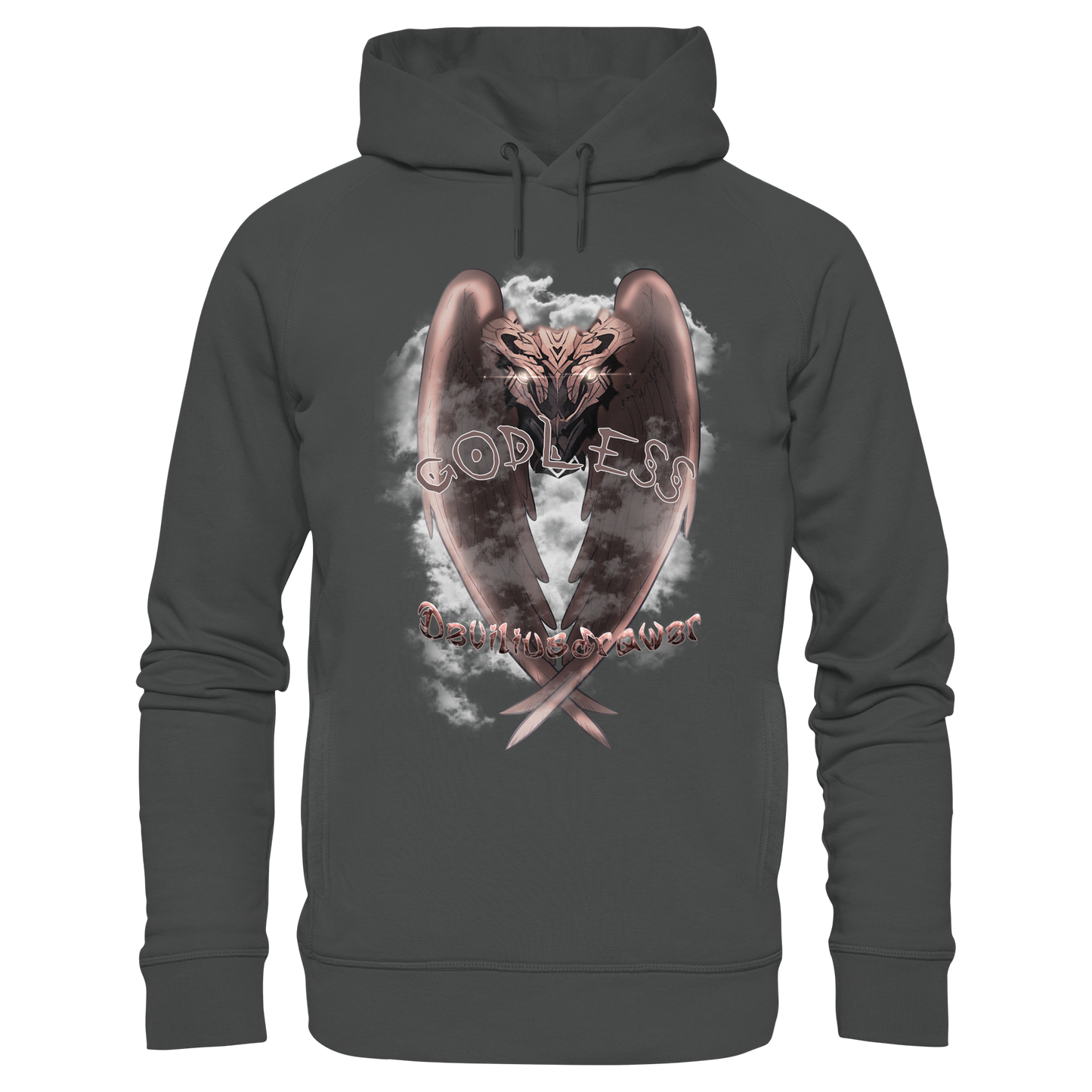 Deviliusdrawer Godless Owl - Organic Fashion Hoodie