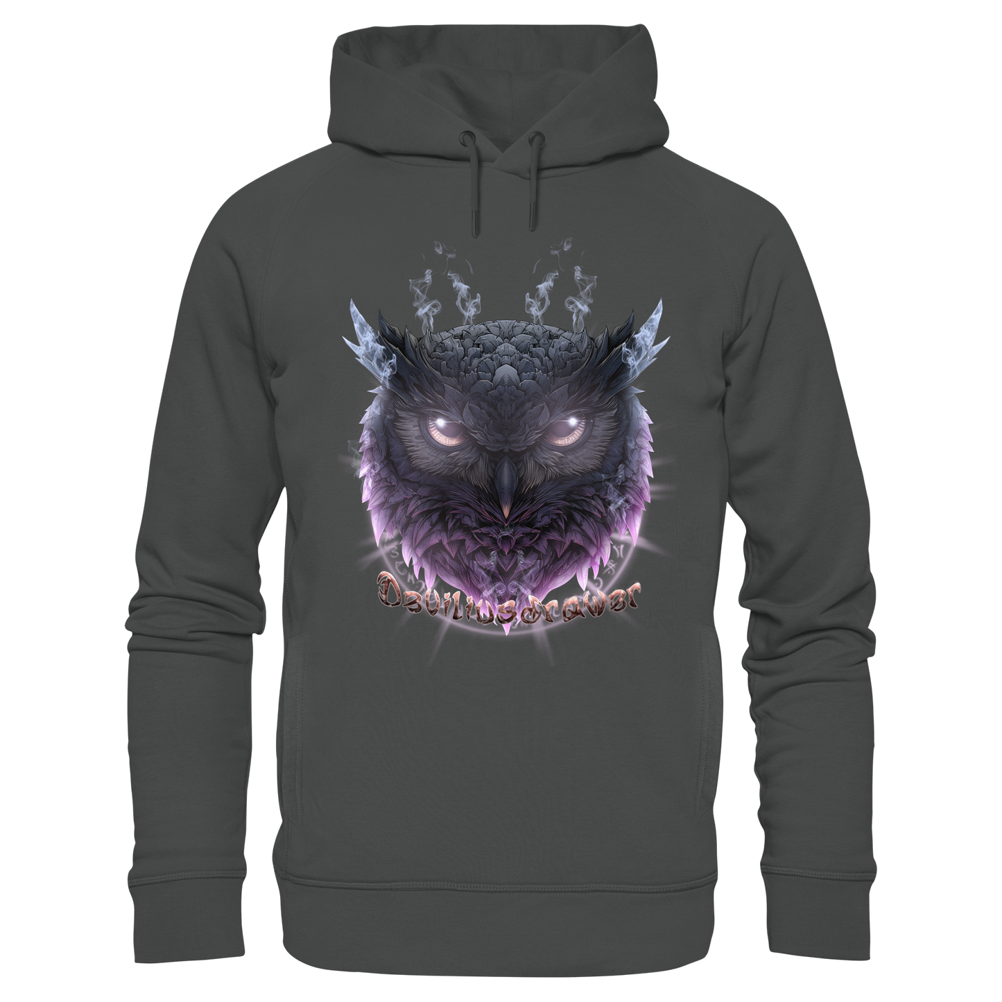 Deviliusdrawer Darkness Owl - Organic Fashion Hoodie