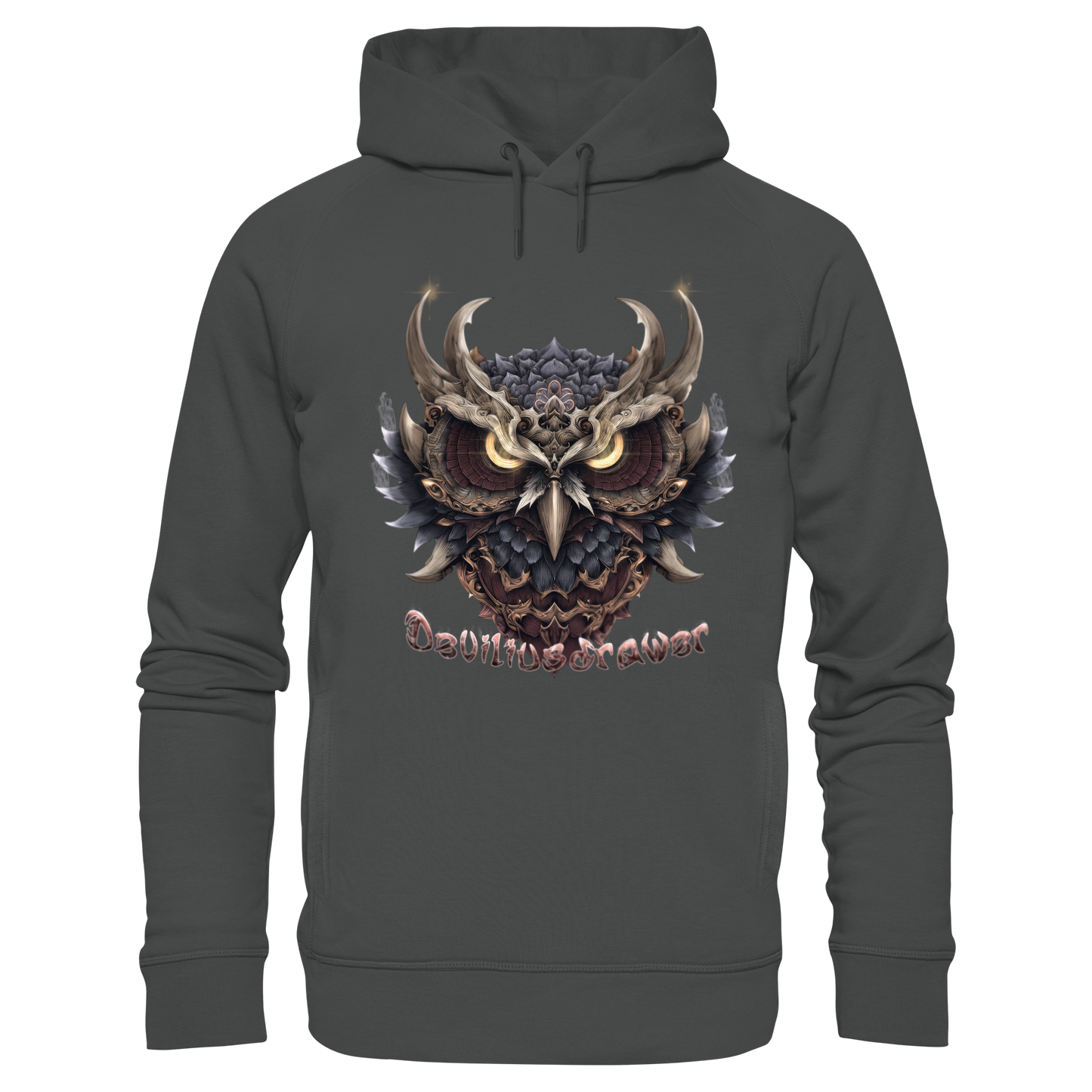 Deviliusdrawer Golden Owl - Organic Fashion Hoodie