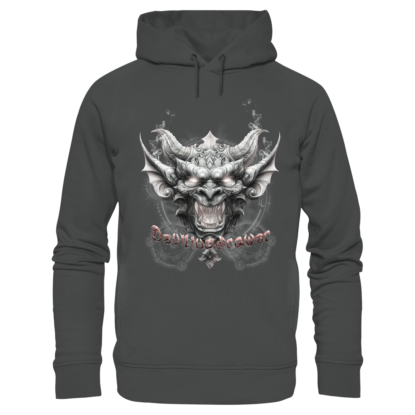 Deviliusdrawer Dark Gargoyl - Organic Fashion Hoodie