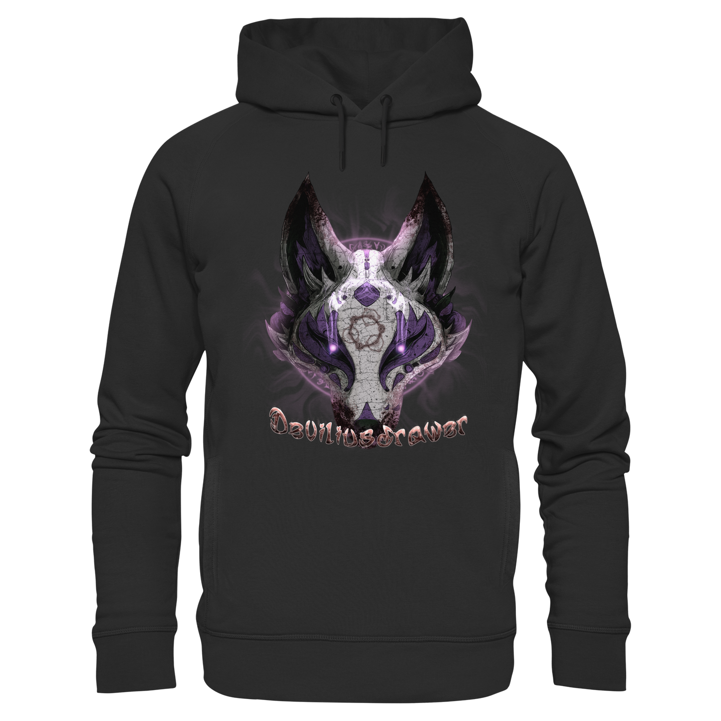 Deviliusdrawer Dark Kitsune - Organic Fashion Hoodie