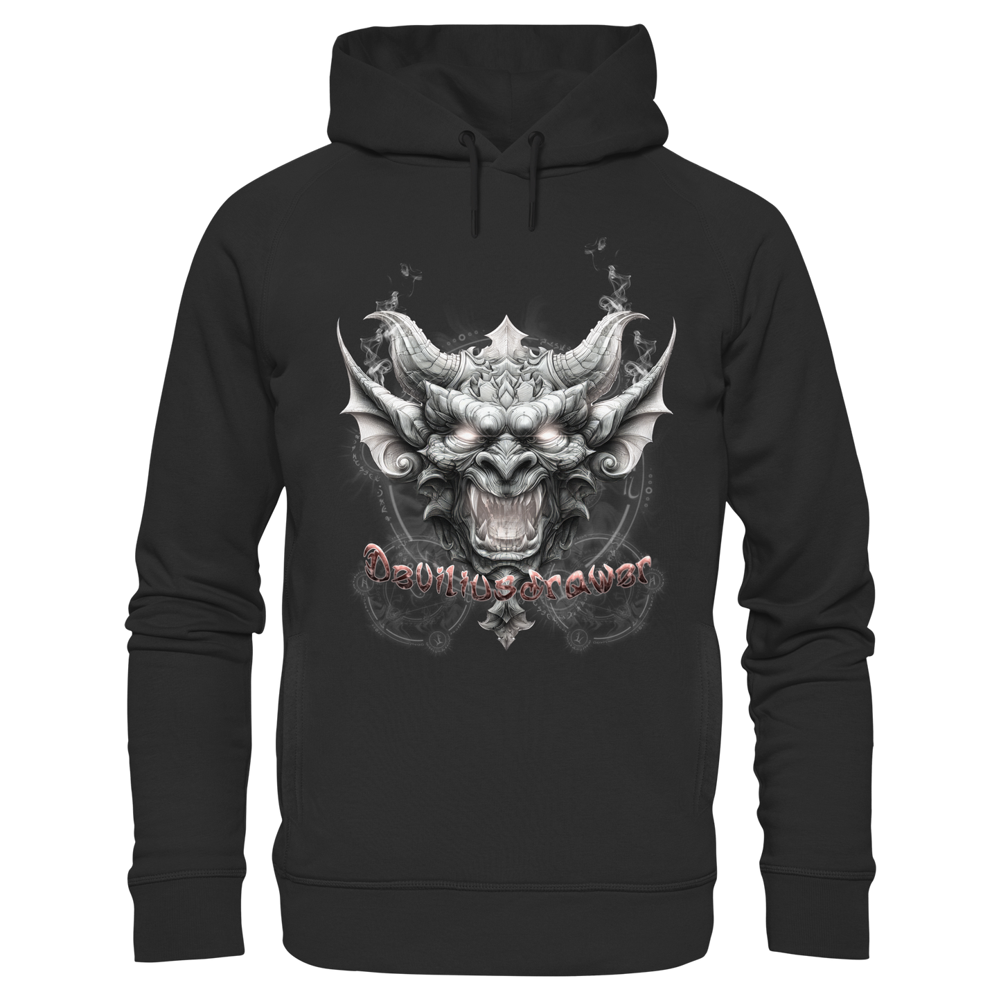 Deviliusdrawer Dark Gargoyl - Organic Fashion Hoodie
