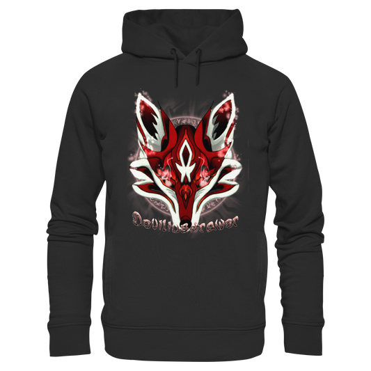 Deviliusdrawer Red Eyed Fox - Organic Fashion Hoodie