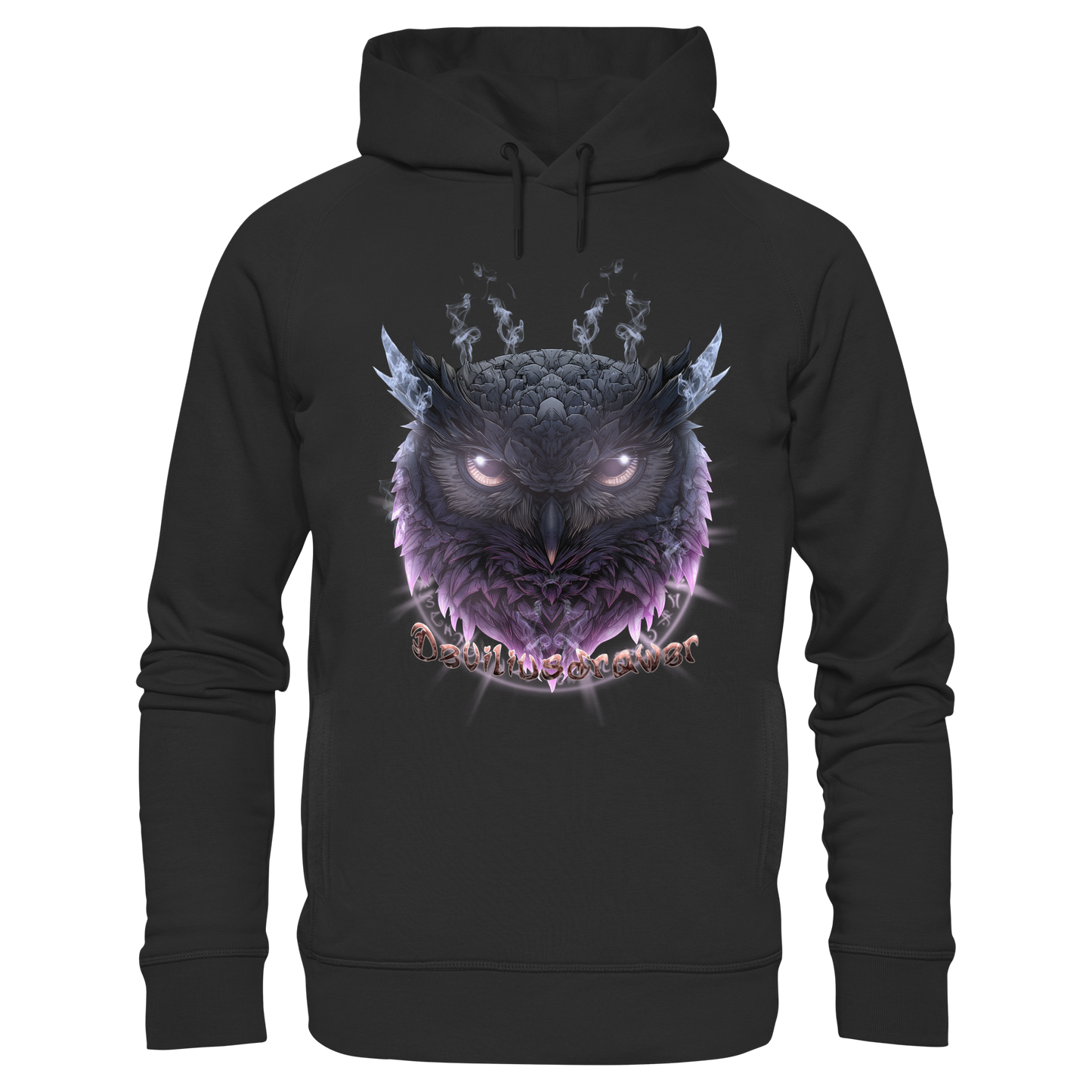 Deviliusdrawer Darkness Owl - Organic Fashion Hoodie