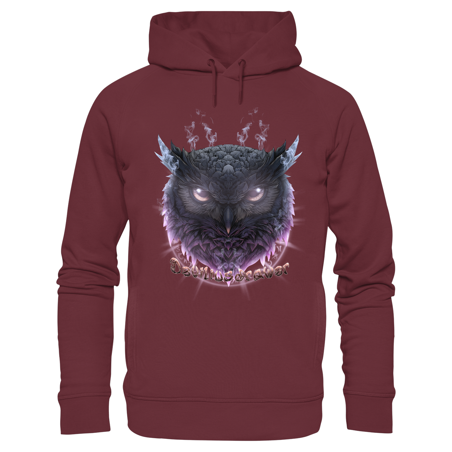 Deviliusdrawer Darkness Owl - Organic Fashion Hoodie