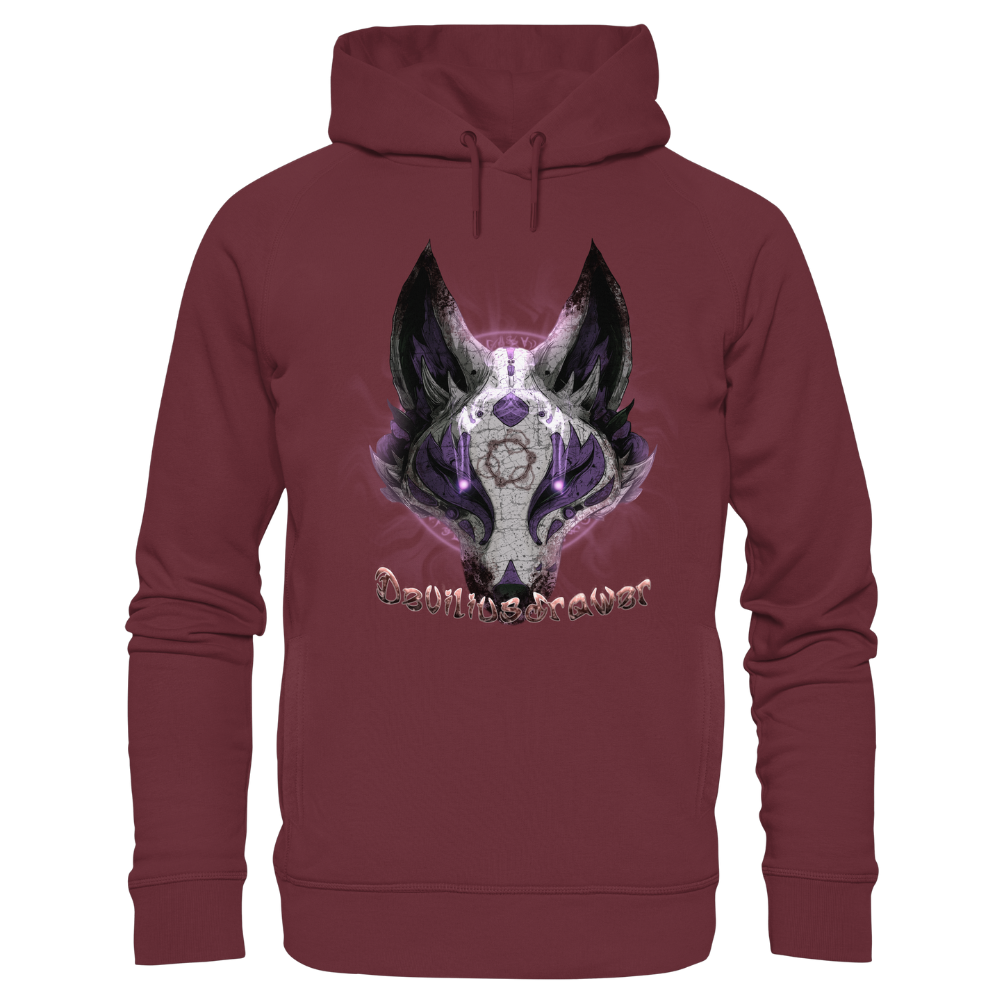 Deviliusdrawer Dark Kitsune - Organic Fashion Hoodie