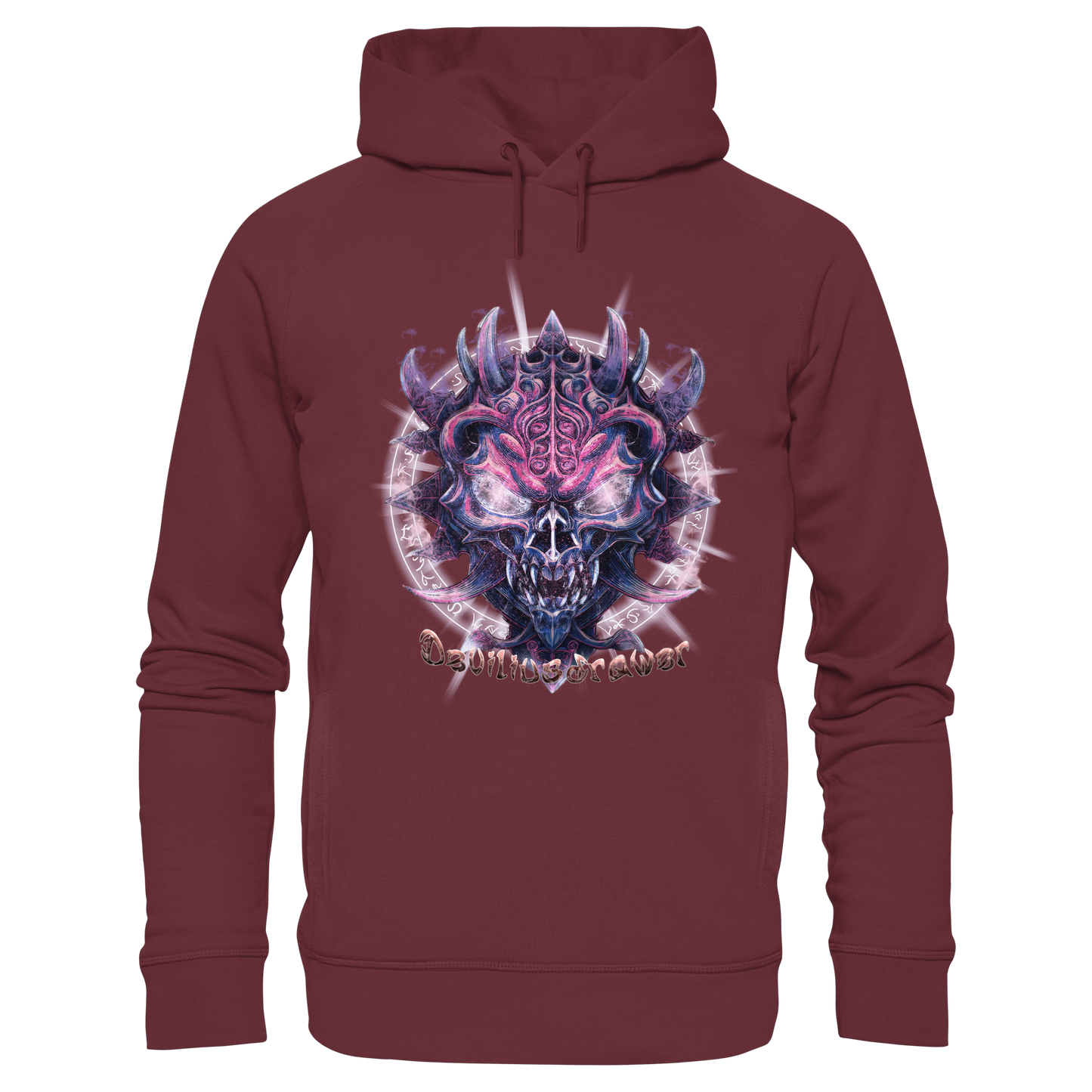 Deviliusdrawer Fire Demon - Organic Fashion Hoodie