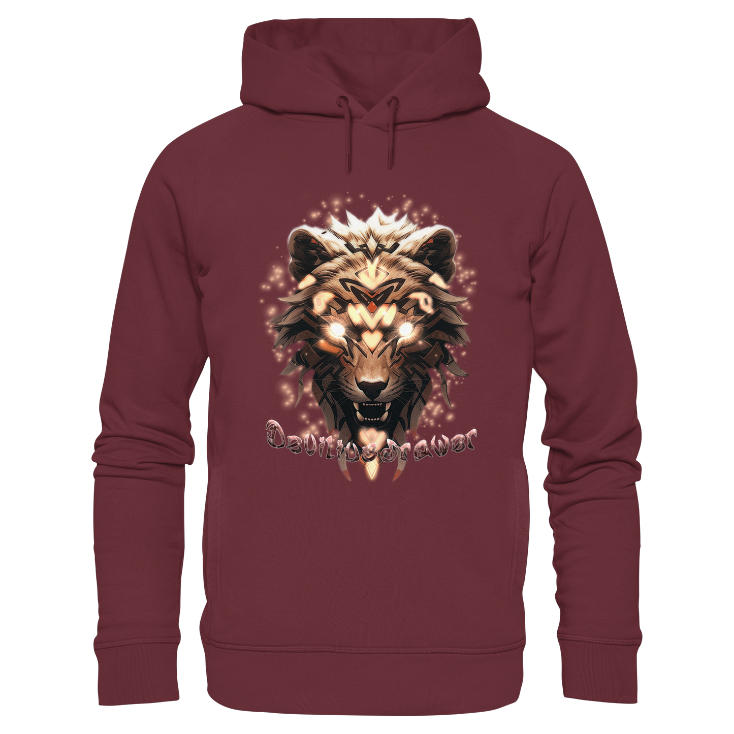 Deviliusdrawer Gold Weartiger - Organic Fashion Hoodie