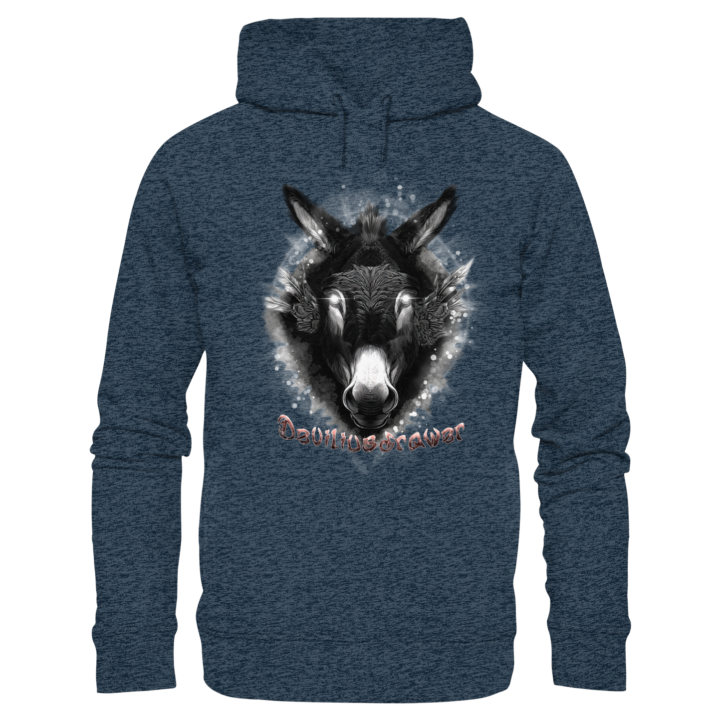 Deviliusdrawer Glowing Donkey - Organic Fashion Hoodie