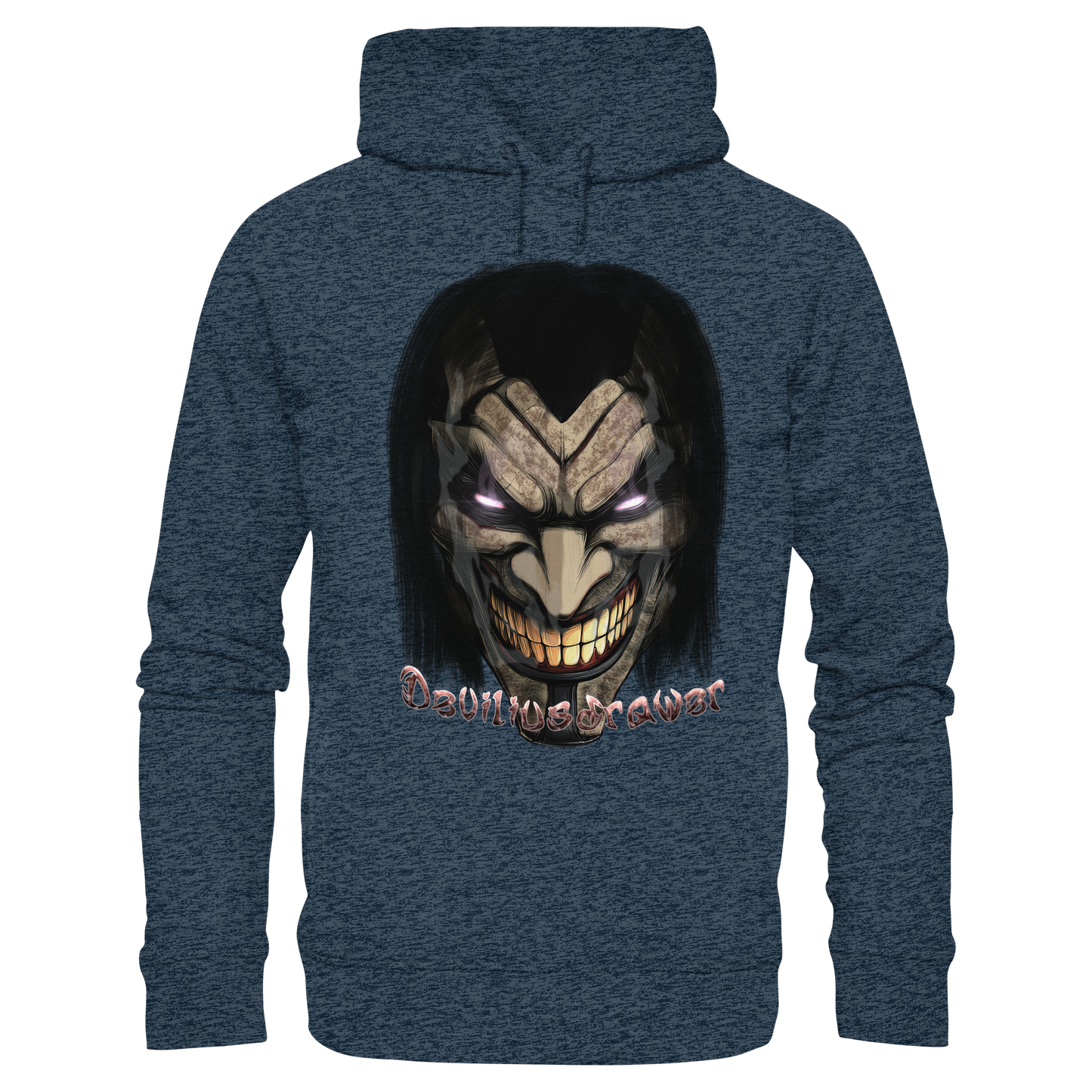 Deviliusdrawer Smiling Devil - Organic Fashion Hoodie