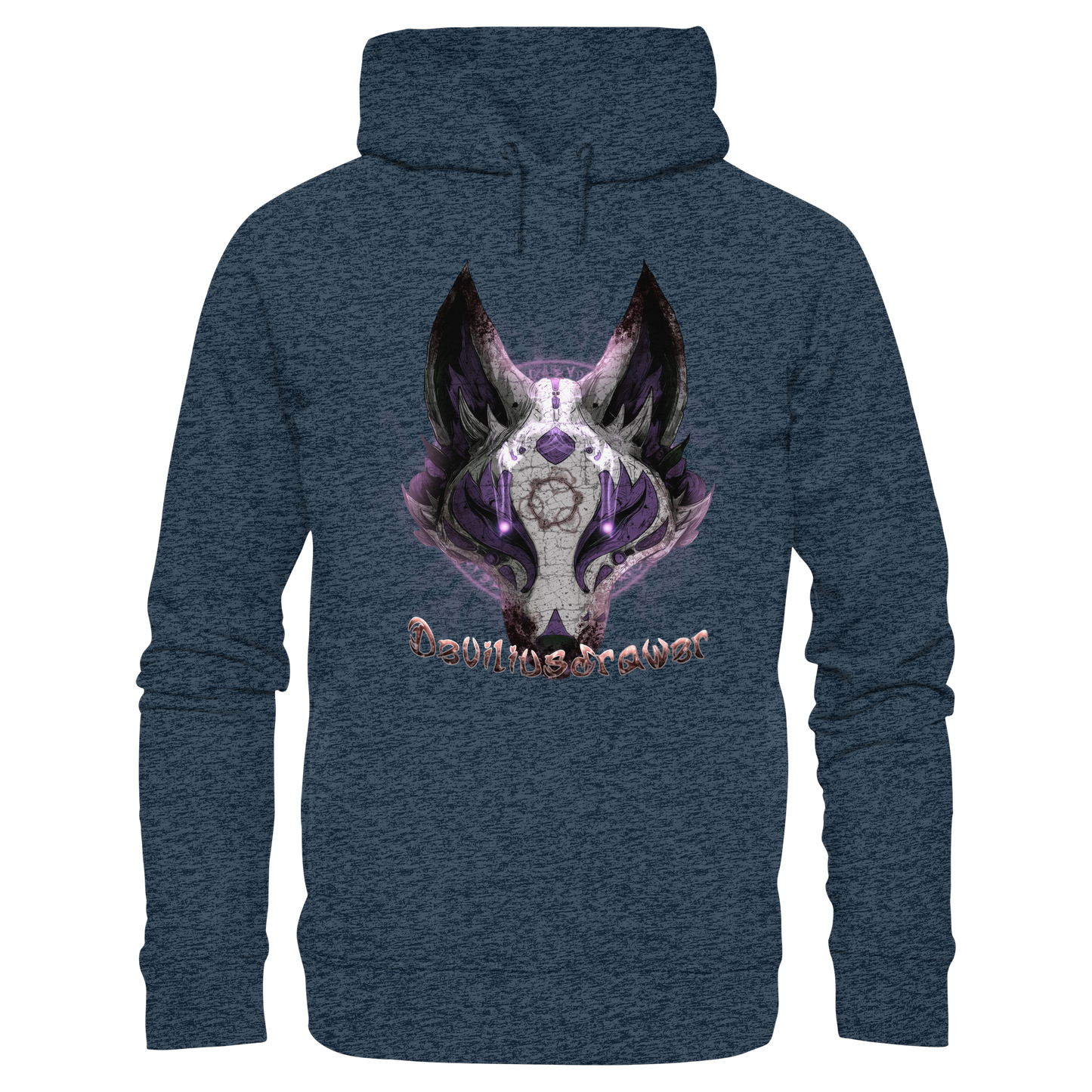 Deviliusdrawer Dark Kitsune - Organic Fashion Hoodie
