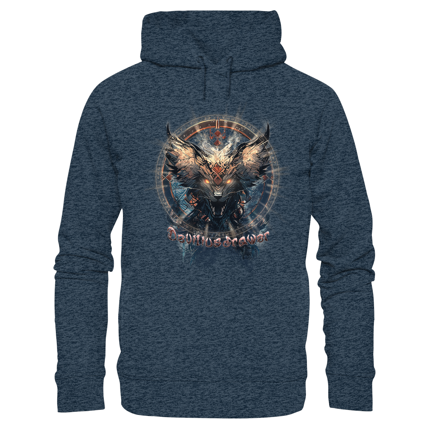Deviliusdrawer Dark Magic Wolf - Organic Fashion Hoodie