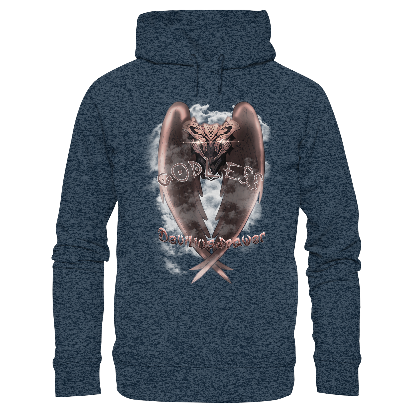 Deviliusdrawer Godless Owl - Organic Fashion Hoodie