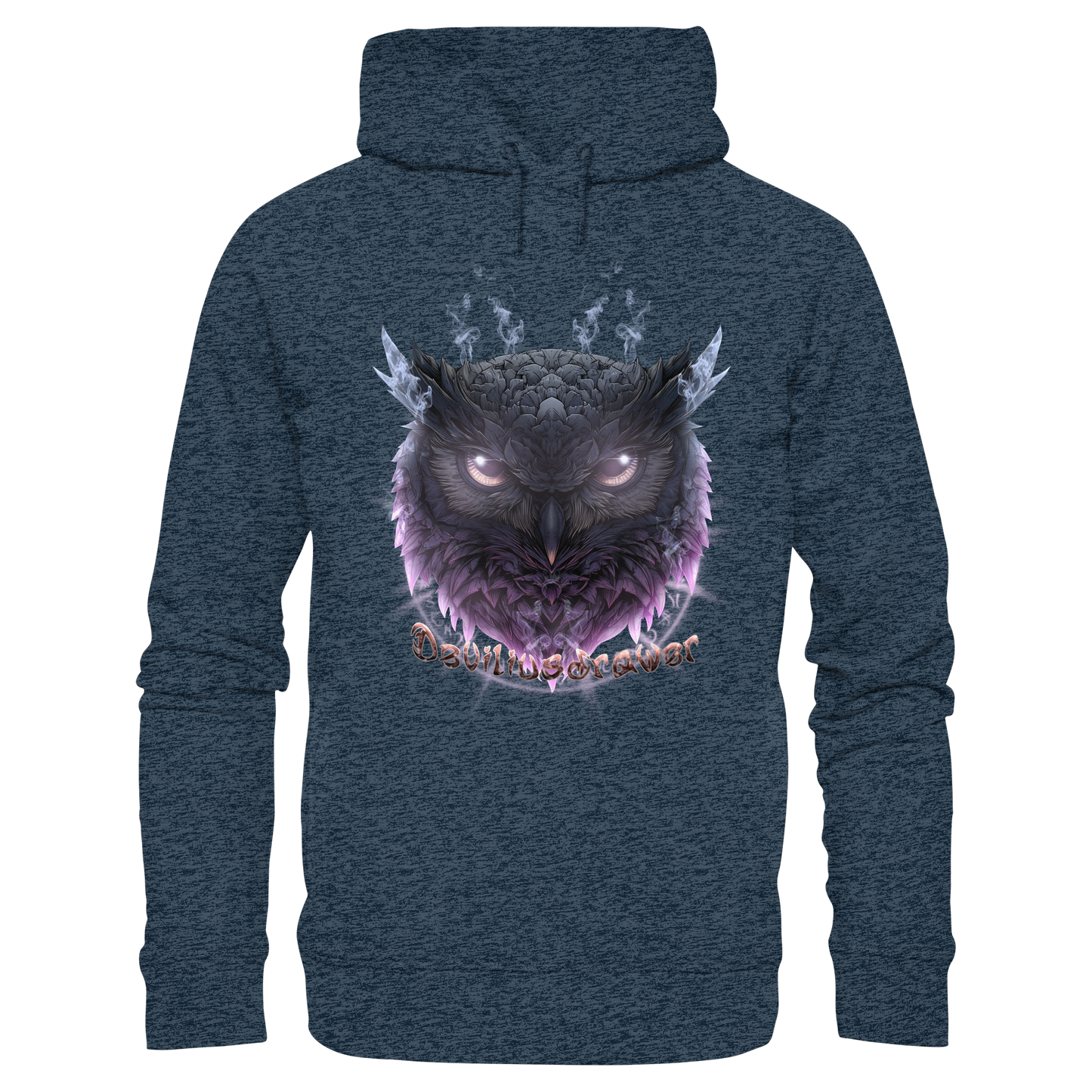 Deviliusdrawer Darkness Owl - Organic Fashion Hoodie
