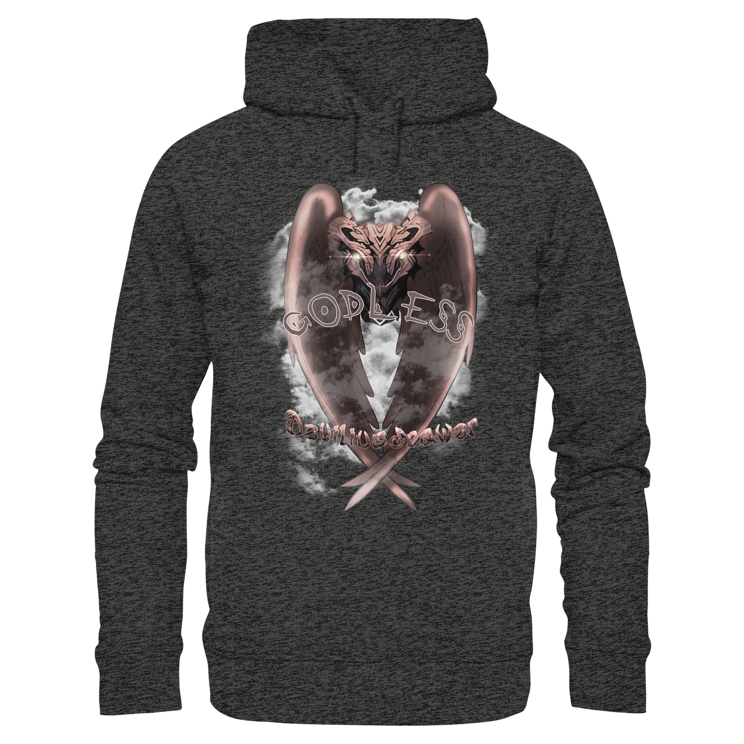 Deviliusdrawer Godless Owl - Organic Fashion Hoodie