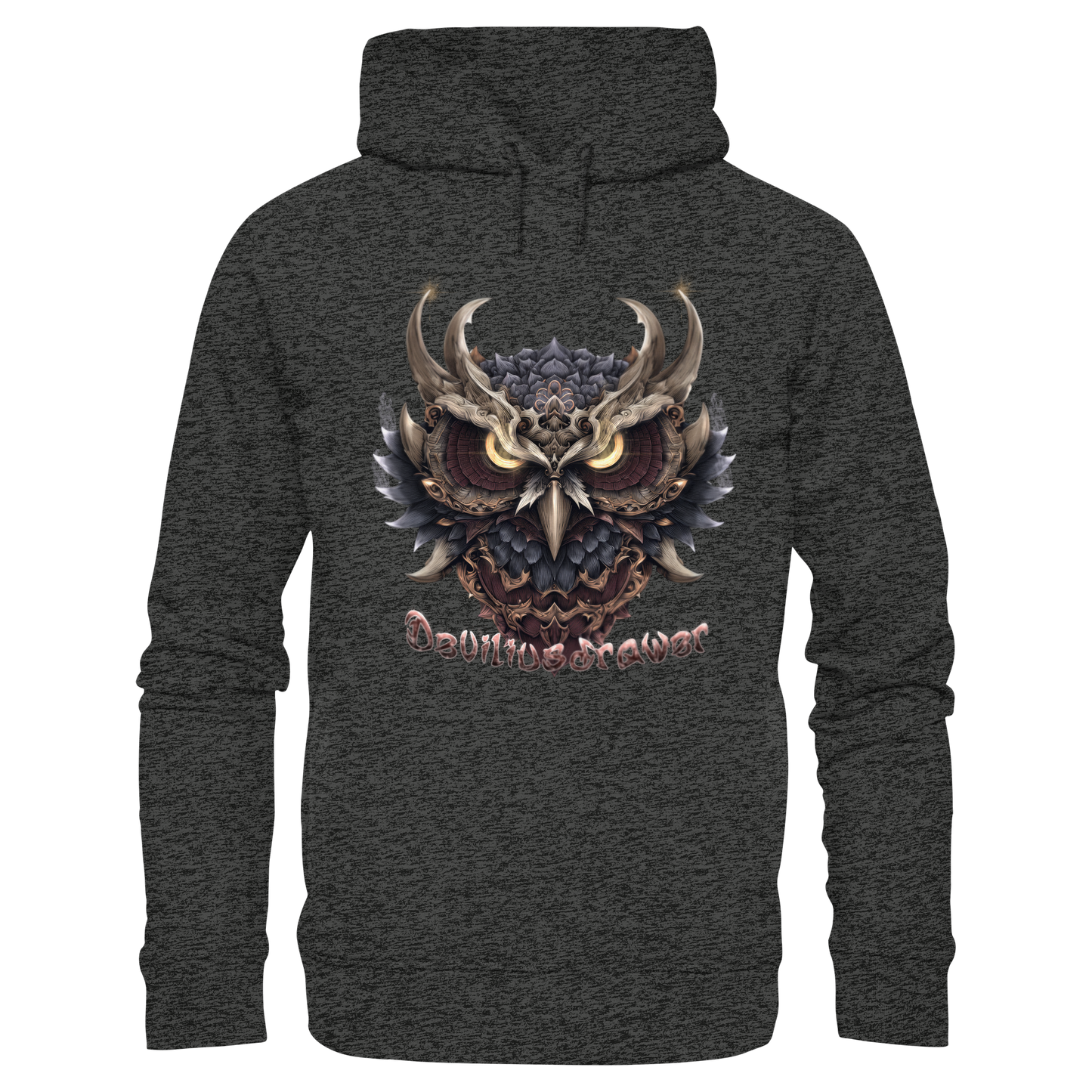 Deviliusdrawer Golden Owl - Organic Fashion Hoodie