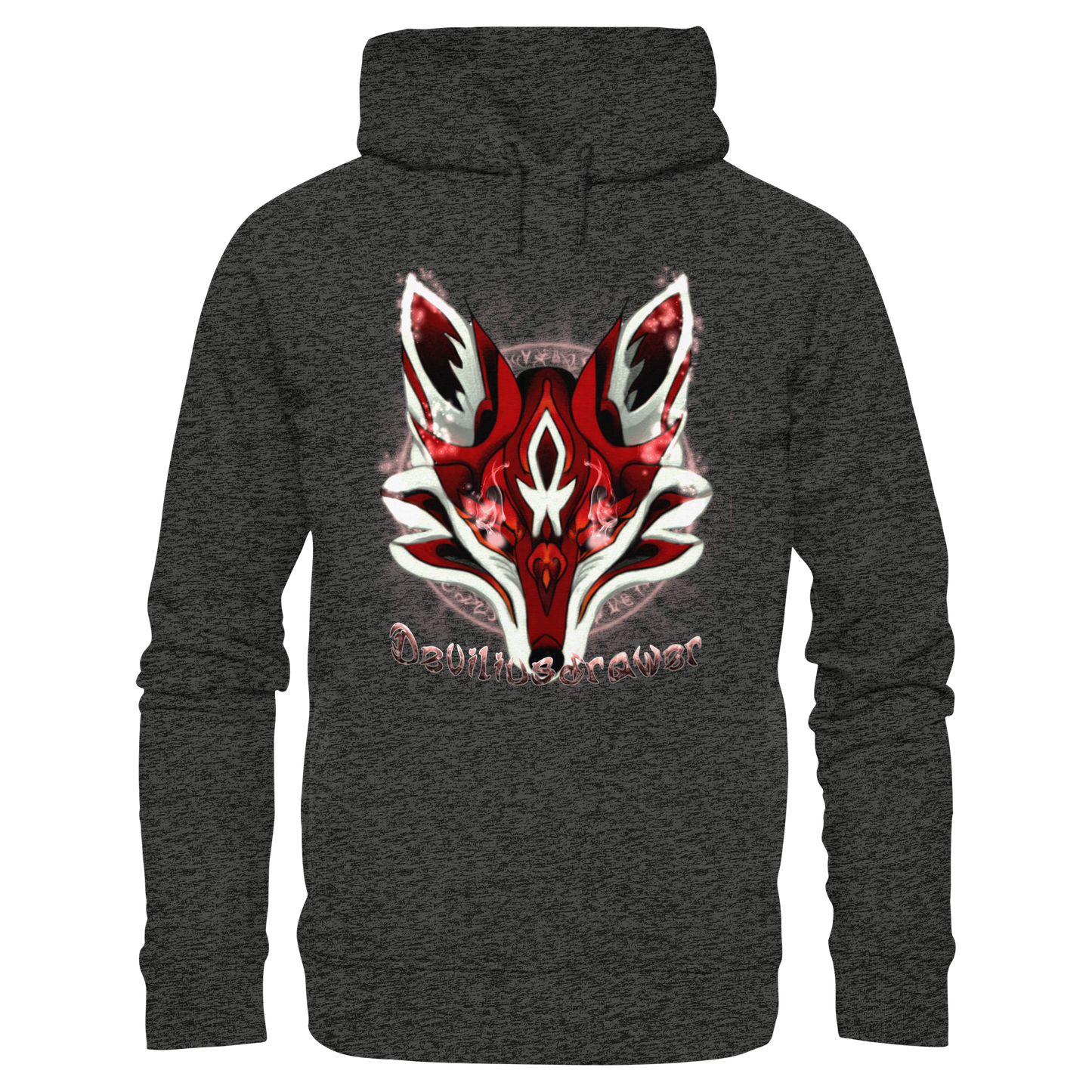 Deviliusdrawer Red Eyed Fox - Organic Fashion Hoodie