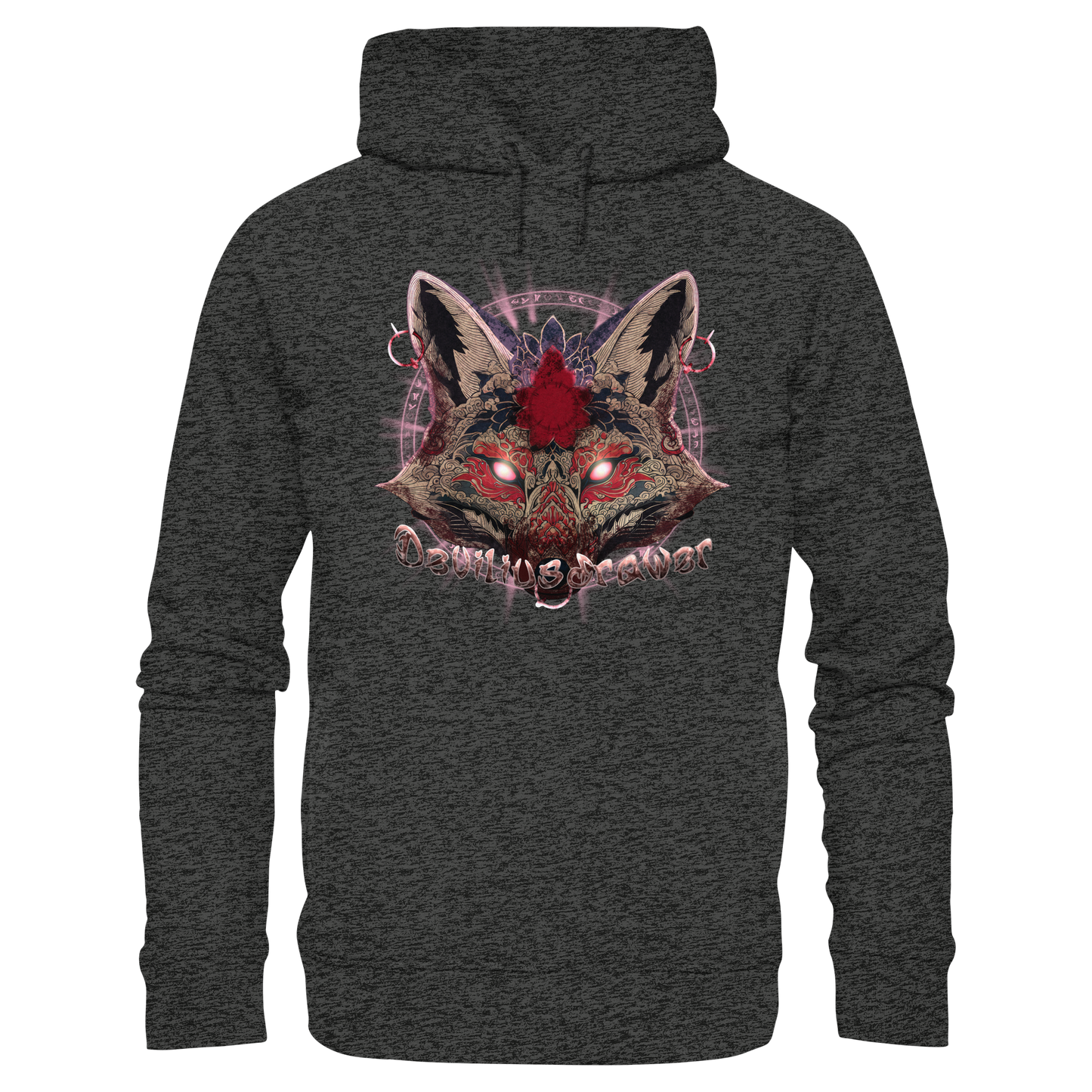 Deviliusdrawer Demon Kitsune - Organic Fashion Hoodie