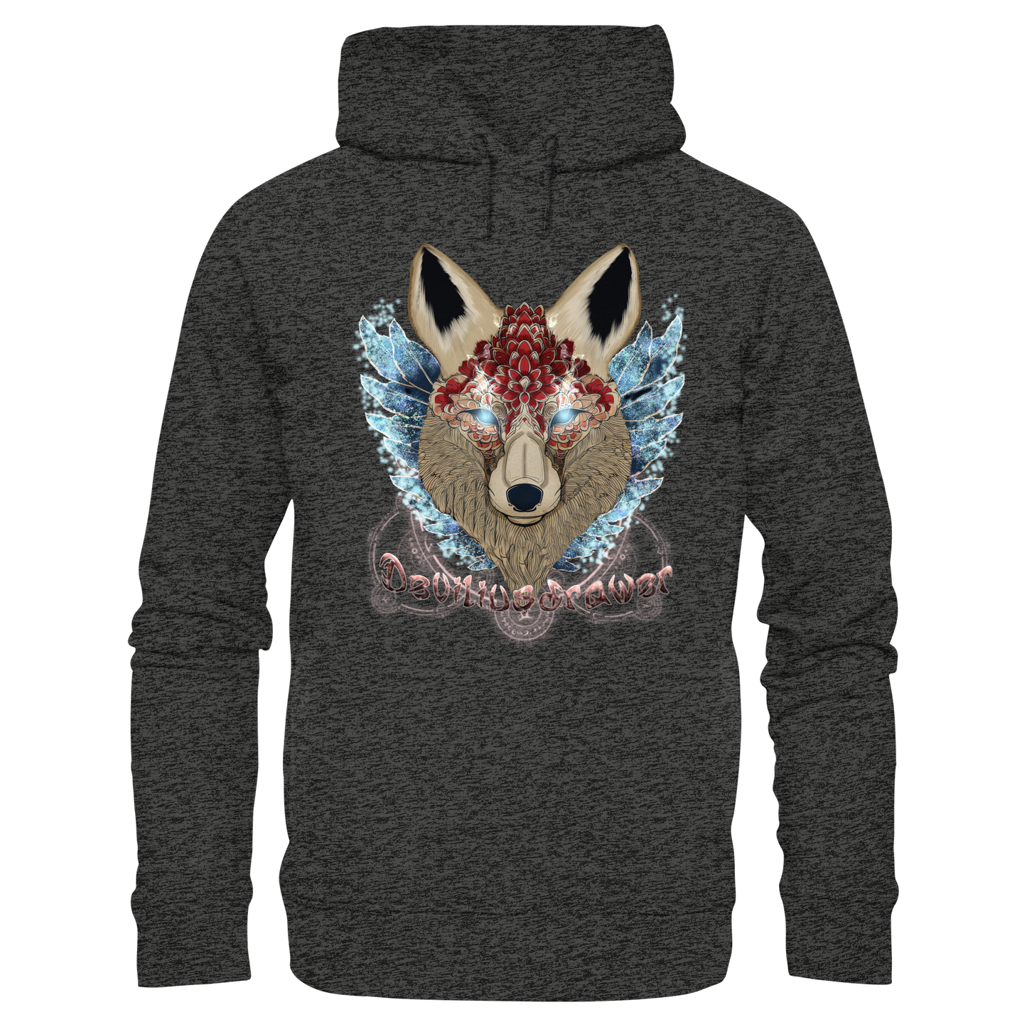 Deviliusdrawer Diamond Kitsune - Organic Fashion Hoodie