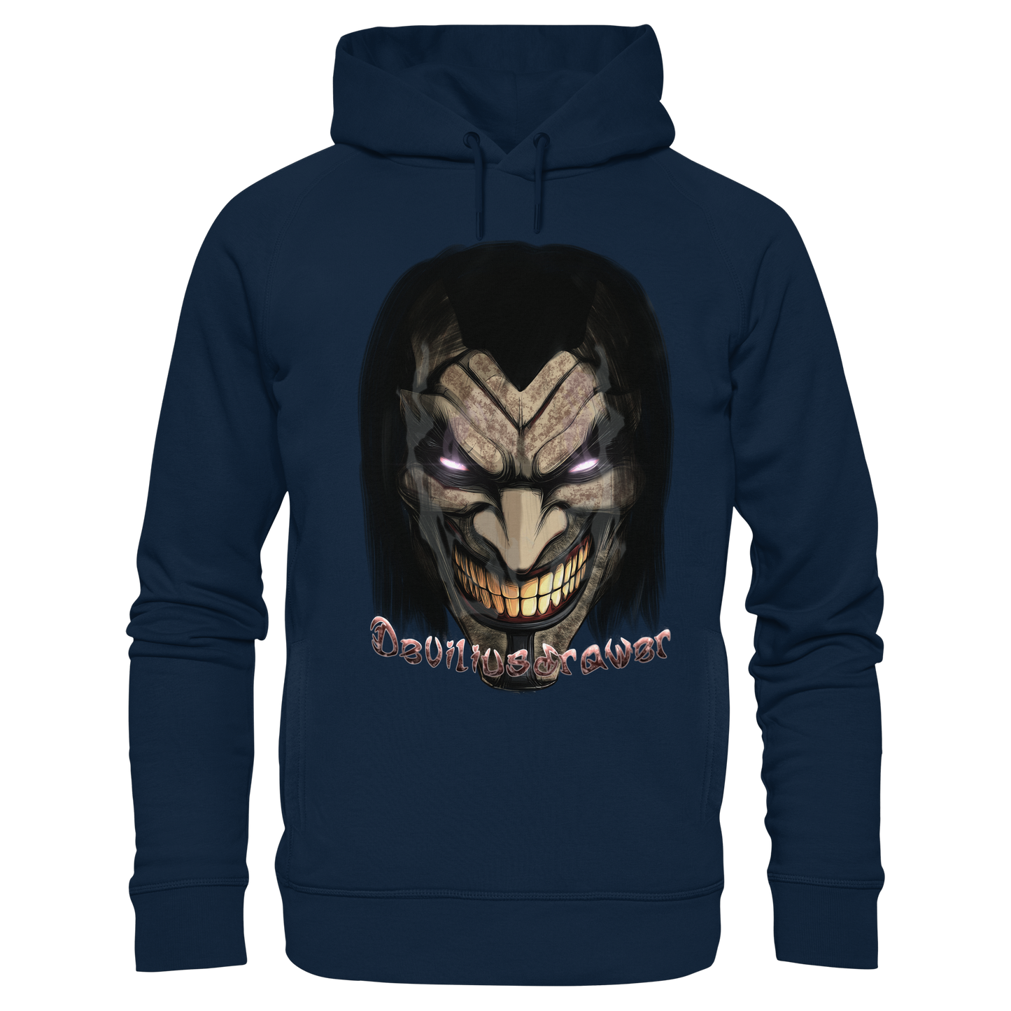 Deviliusdrawer Smiling Devil - Organic Fashion Hoodie
